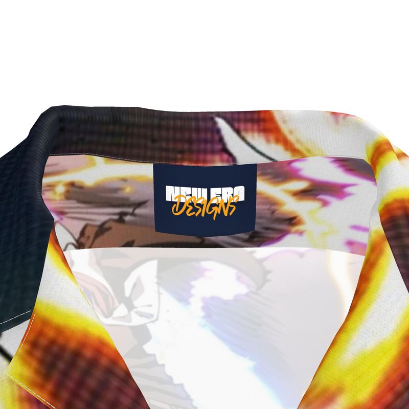 Short‑Sleeve Shirt – Colorburst Abstract Print