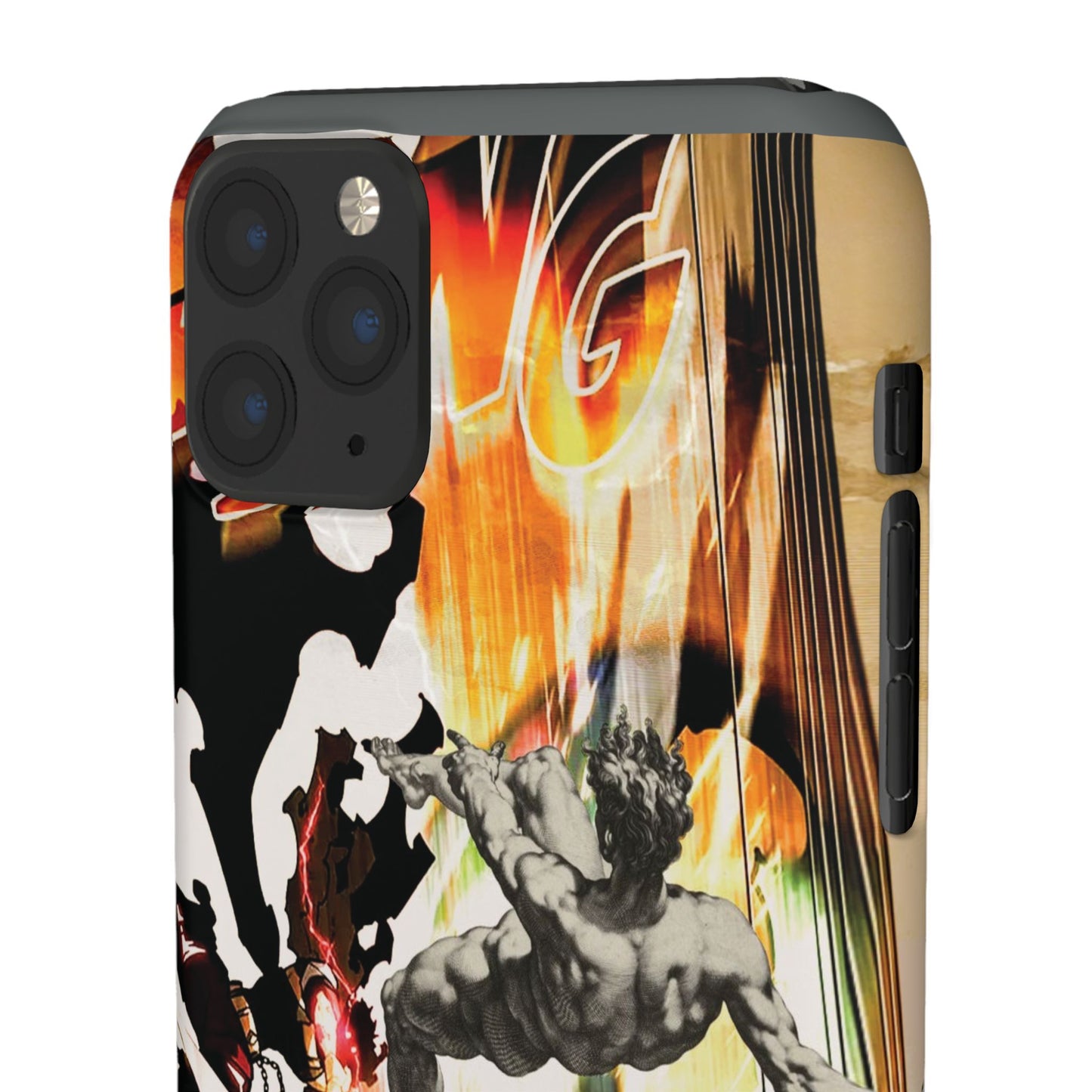 The CLANG of Ascension Mythic Hero Clash of Renaissance and Manga Design Phone Case