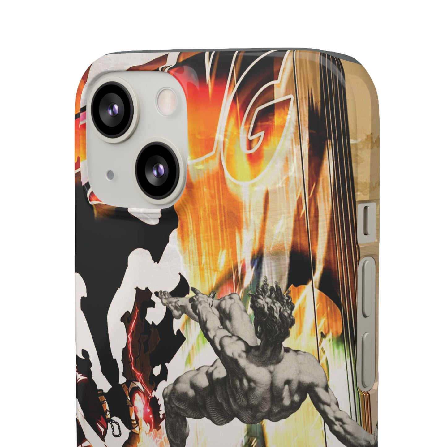 The CLANG of Ascension Mythic Hero Clash of Renaissance and Manga Design Phone Case