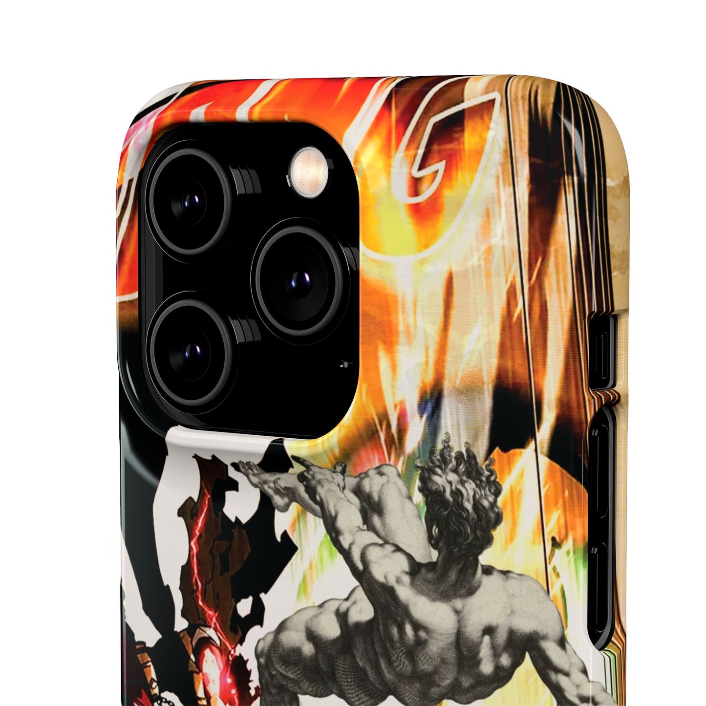 The CLANG of Ascension Mythic Hero Clash of Renaissance and Manga Design Phone Case
