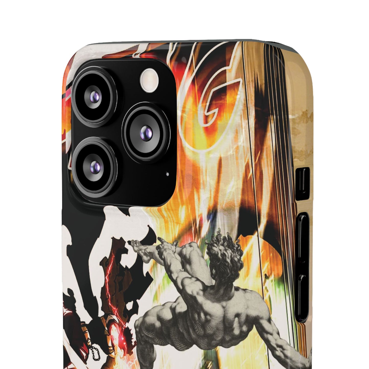 The CLANG of Ascension Mythic Hero Clash of Renaissance and Manga Design Phone Case