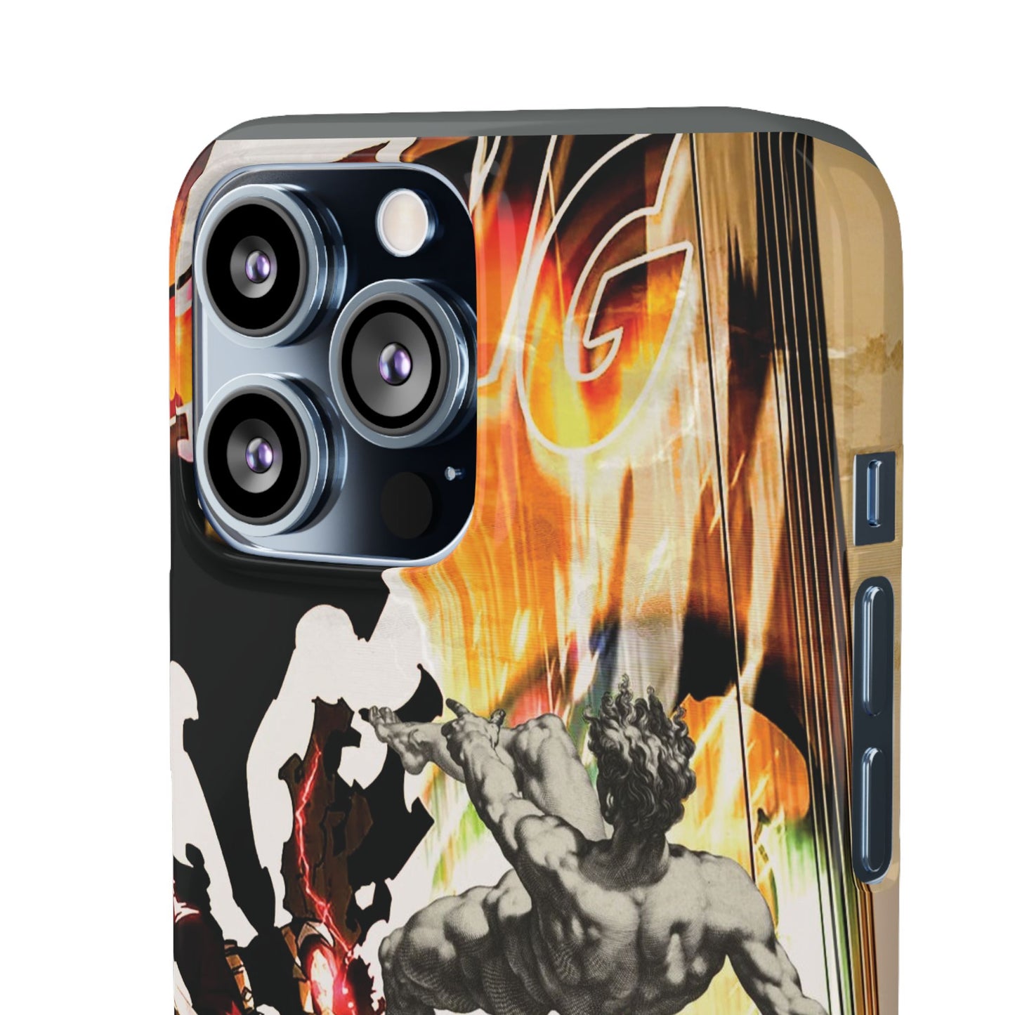 The CLANG of Ascension Mythic Hero Clash of Renaissance and Manga Design Phone Case