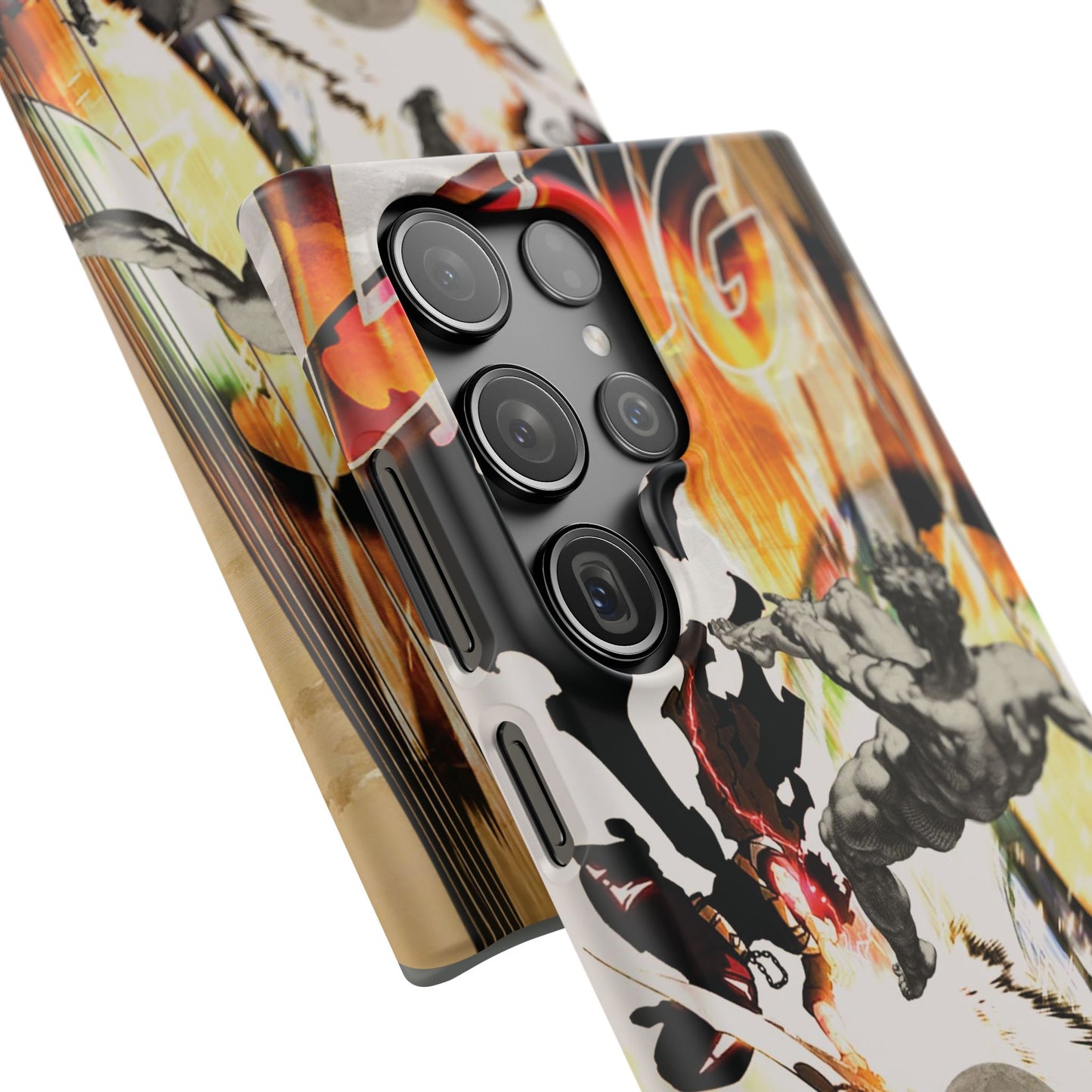 The CLANG of Ascension Mythic Hero Clash of Renaissance and Manga Design Phone Case