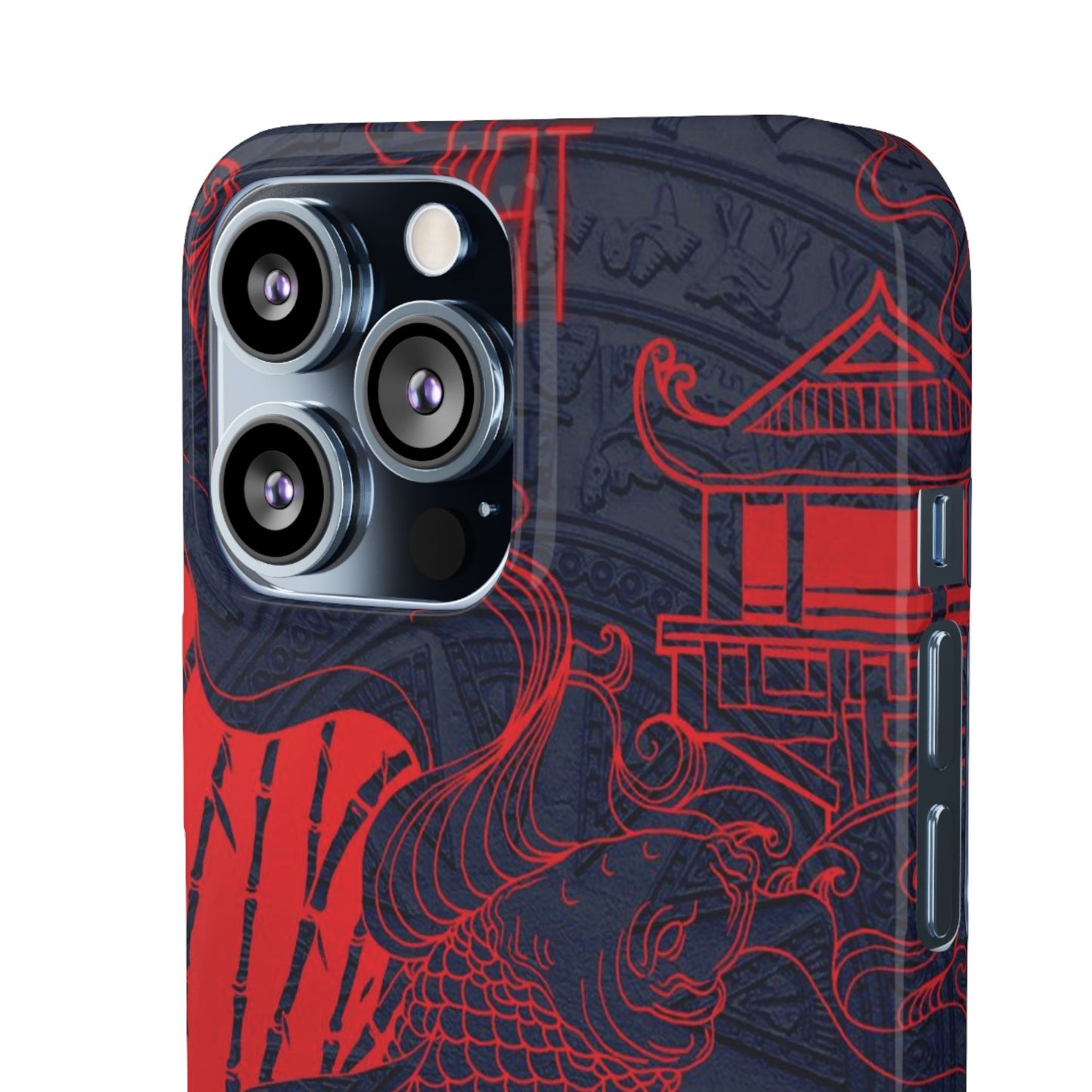 Crimson Koi Fish  – Luxury Phone Case