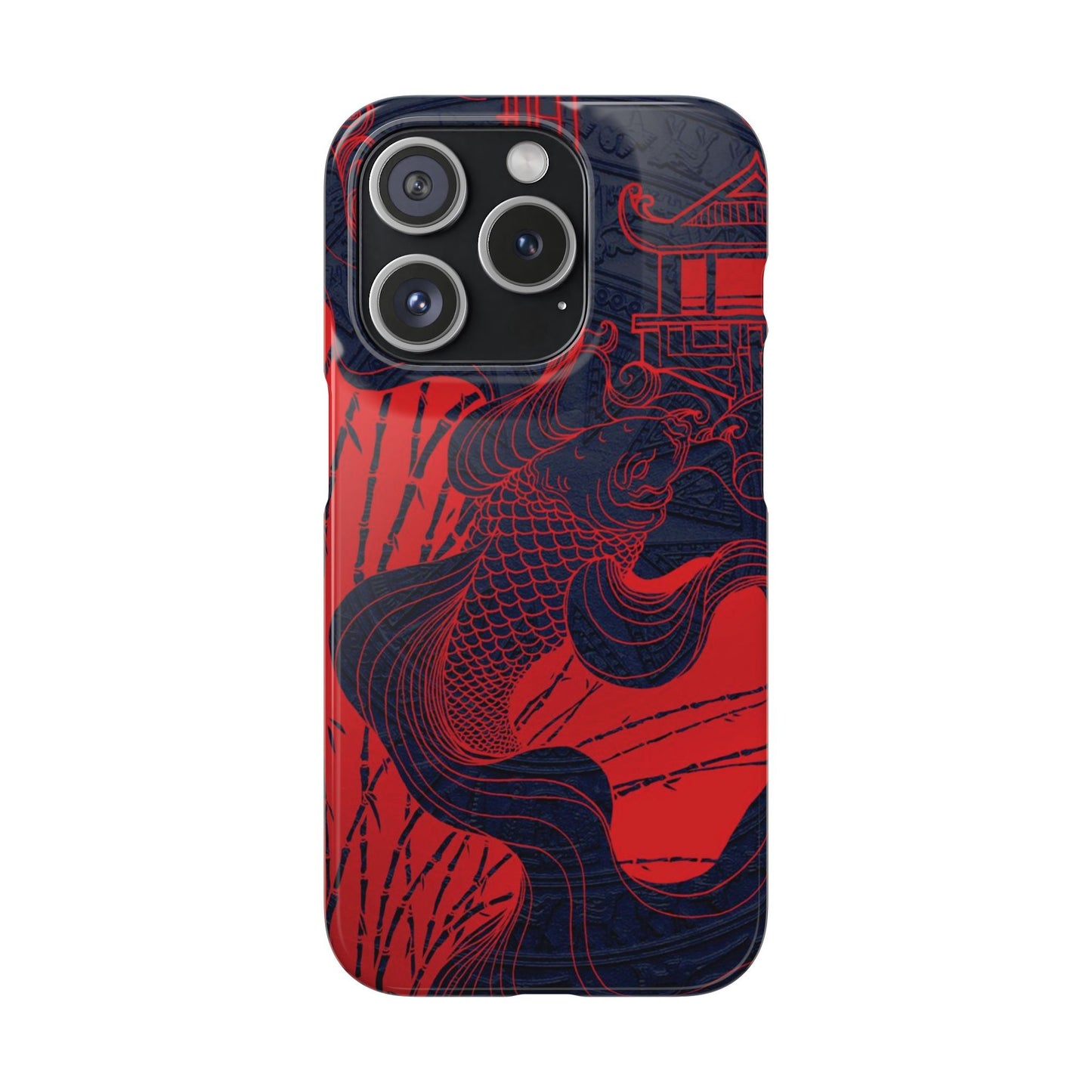 Crimson Koi Fish  – Luxury Phone Case
