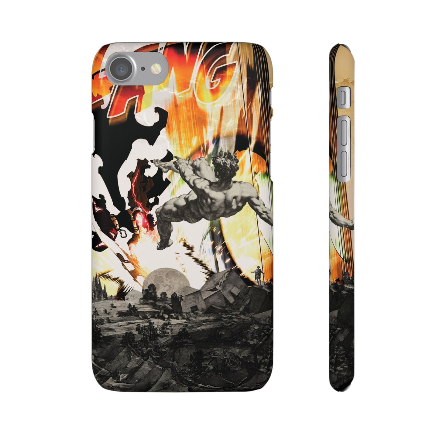 The CLANG of Ascension Mythic Hero Clash of Renaissance and Manga Design Phone Case