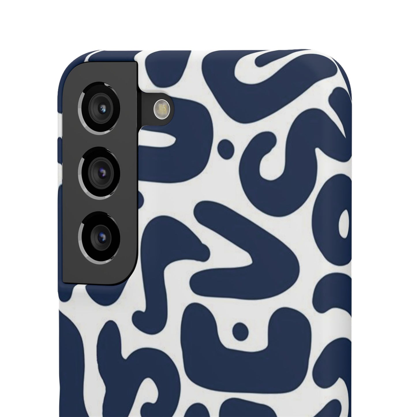 Modern Abstract Navy Blue Graphic Phone Case Sleek and Durable Protection