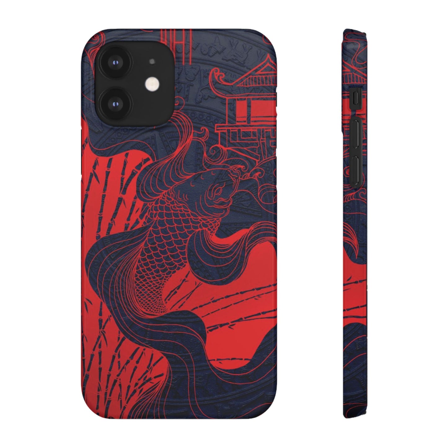 Crimson Koi Fish  – Luxury Phone Case