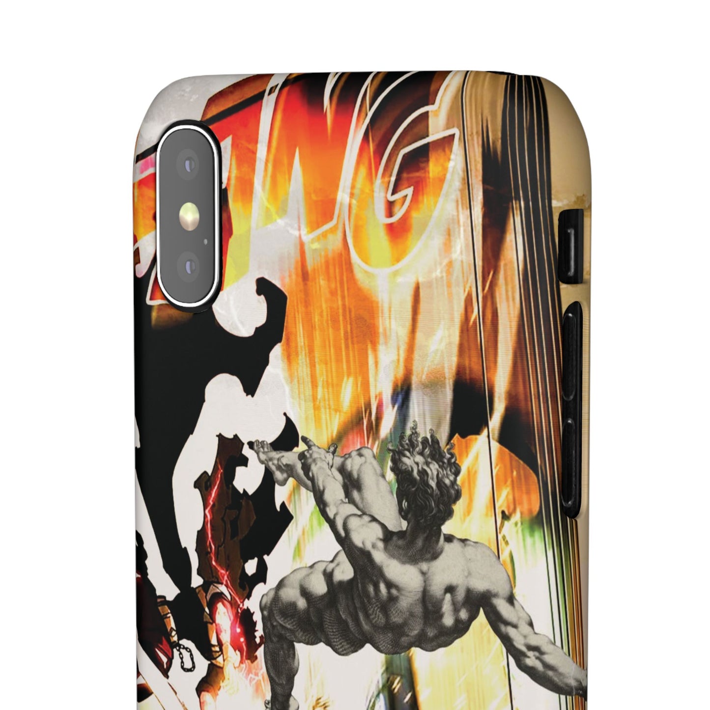 The CLANG of Ascension Mythic Hero Clash of Renaissance and Manga Design Phone Case