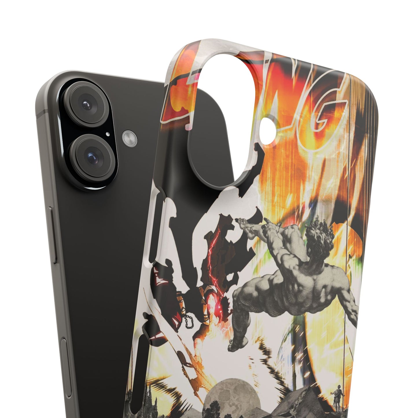 The CLANG of Ascension Mythic Hero Clash of Renaissance and Manga Design Phone Case