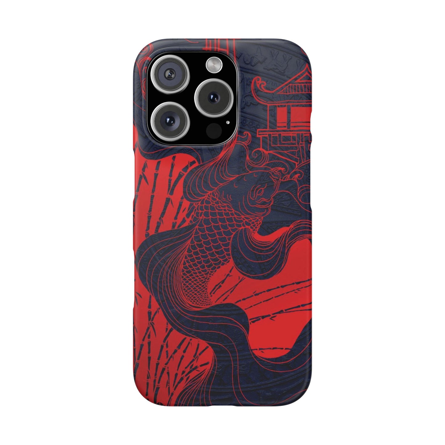 Crimson Koi Fish  – Luxury Phone Case