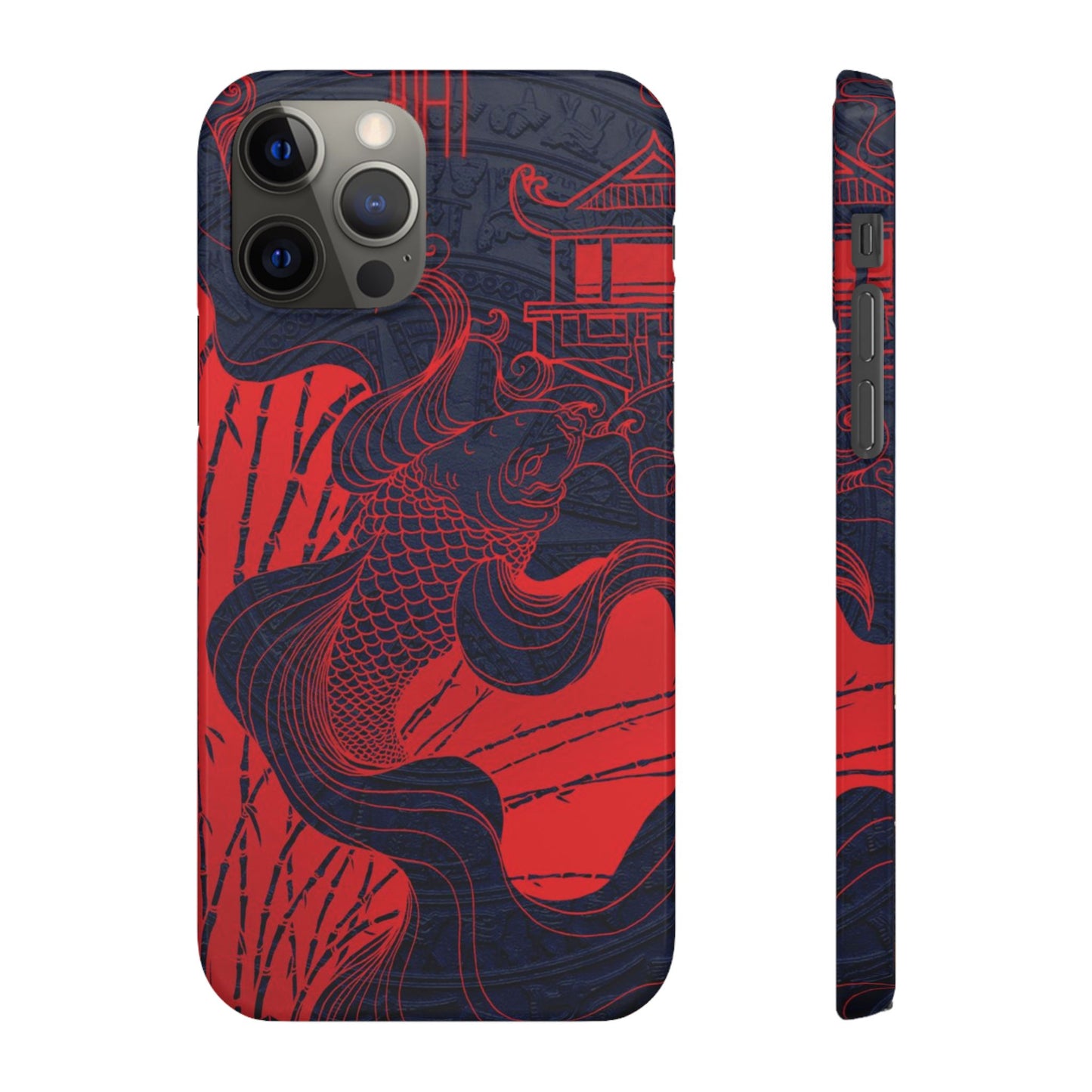 Crimson Koi Fish  – Luxury Phone Case
