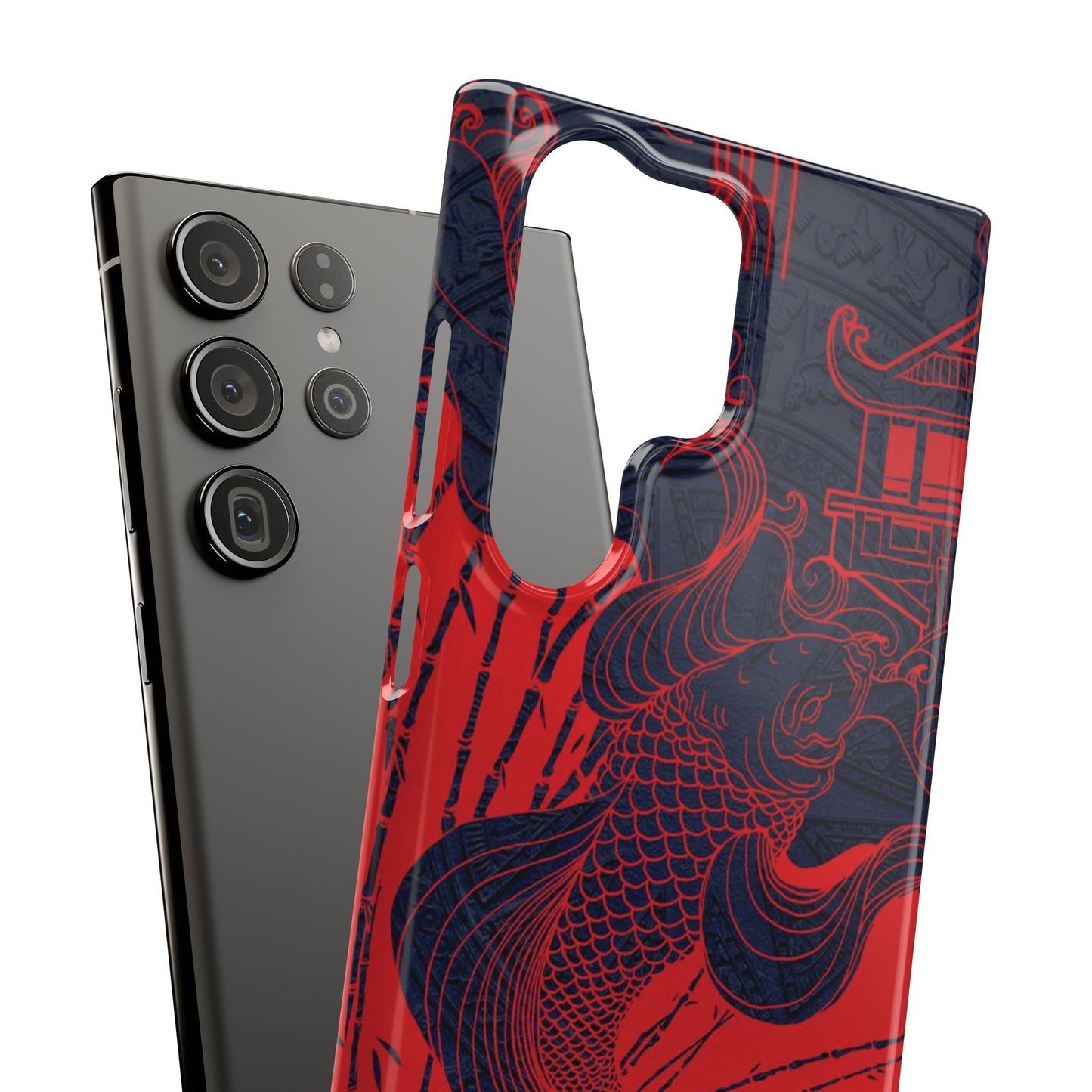 Crimson Koi Fish  – Luxury Phone Case