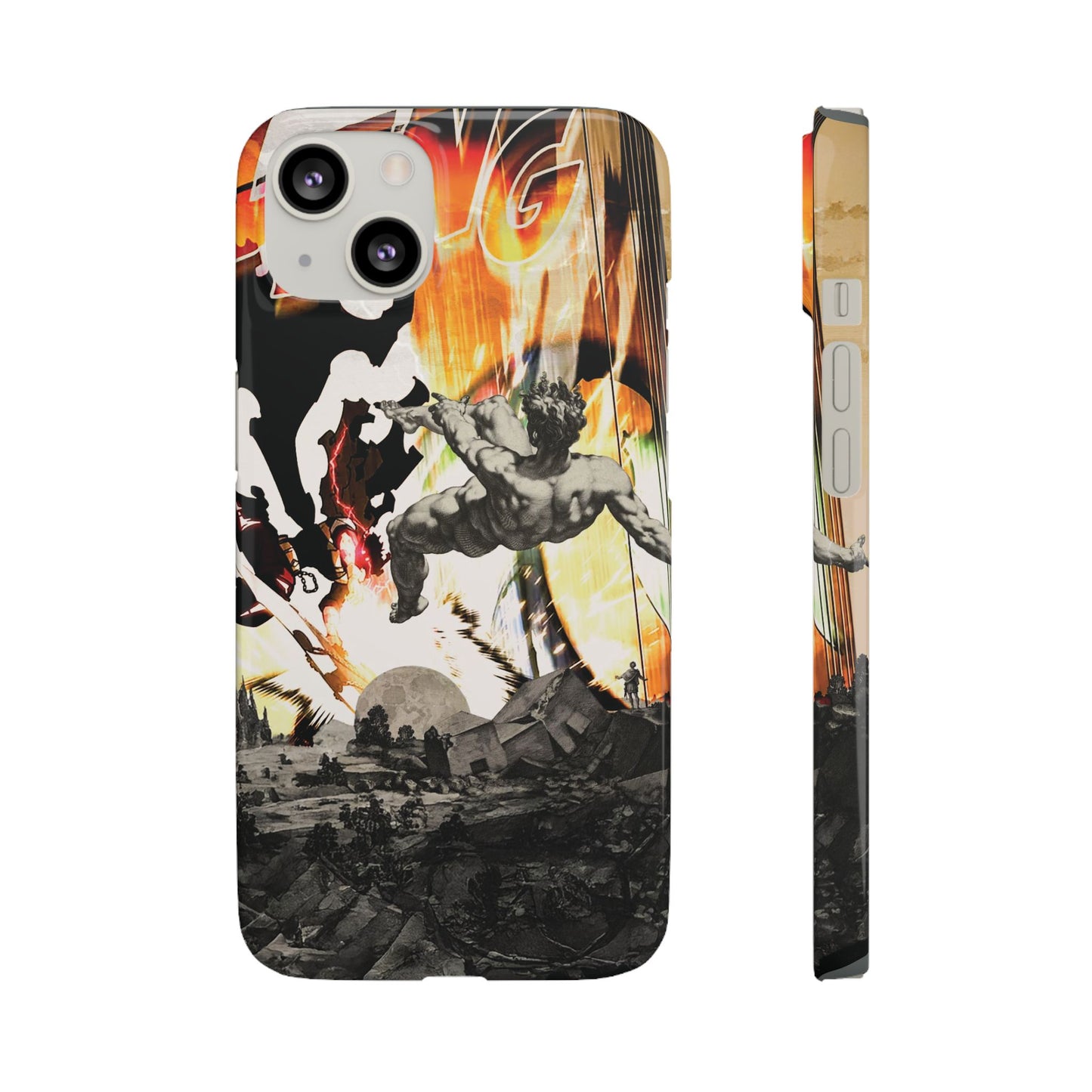 The CLANG of Ascension Mythic Hero Clash of Renaissance and Manga Design Phone Case