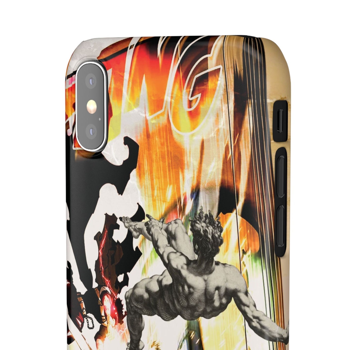The CLANG of Ascension Mythic Hero Clash of Renaissance and Manga Design Phone Case