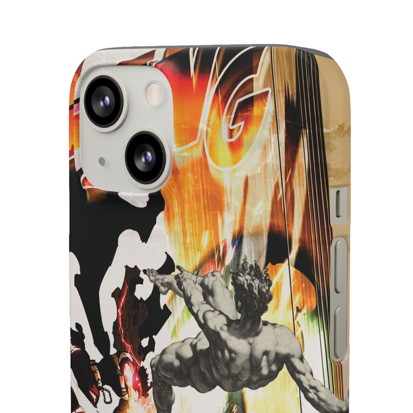 The CLANG of Ascension Mythic Hero Clash of Renaissance and Manga Design Phone Case