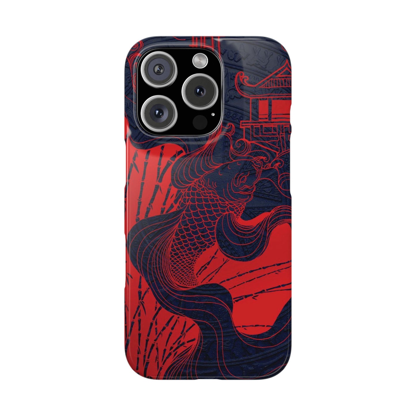 Crimson Koi Fish  – Luxury Phone Case