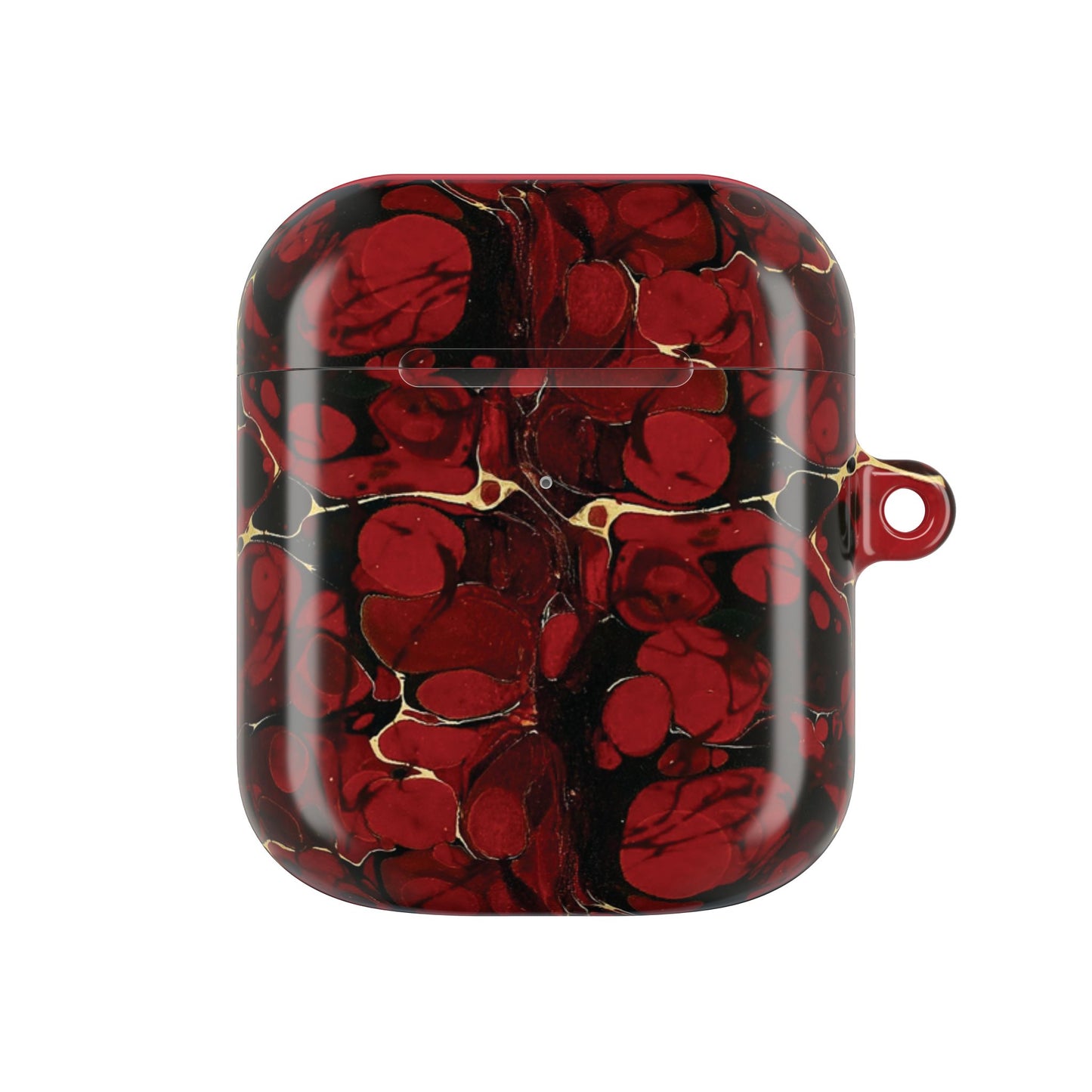 The Red Philosopher’s Stone Accessory Pouch Elegant Marble AirPod Case