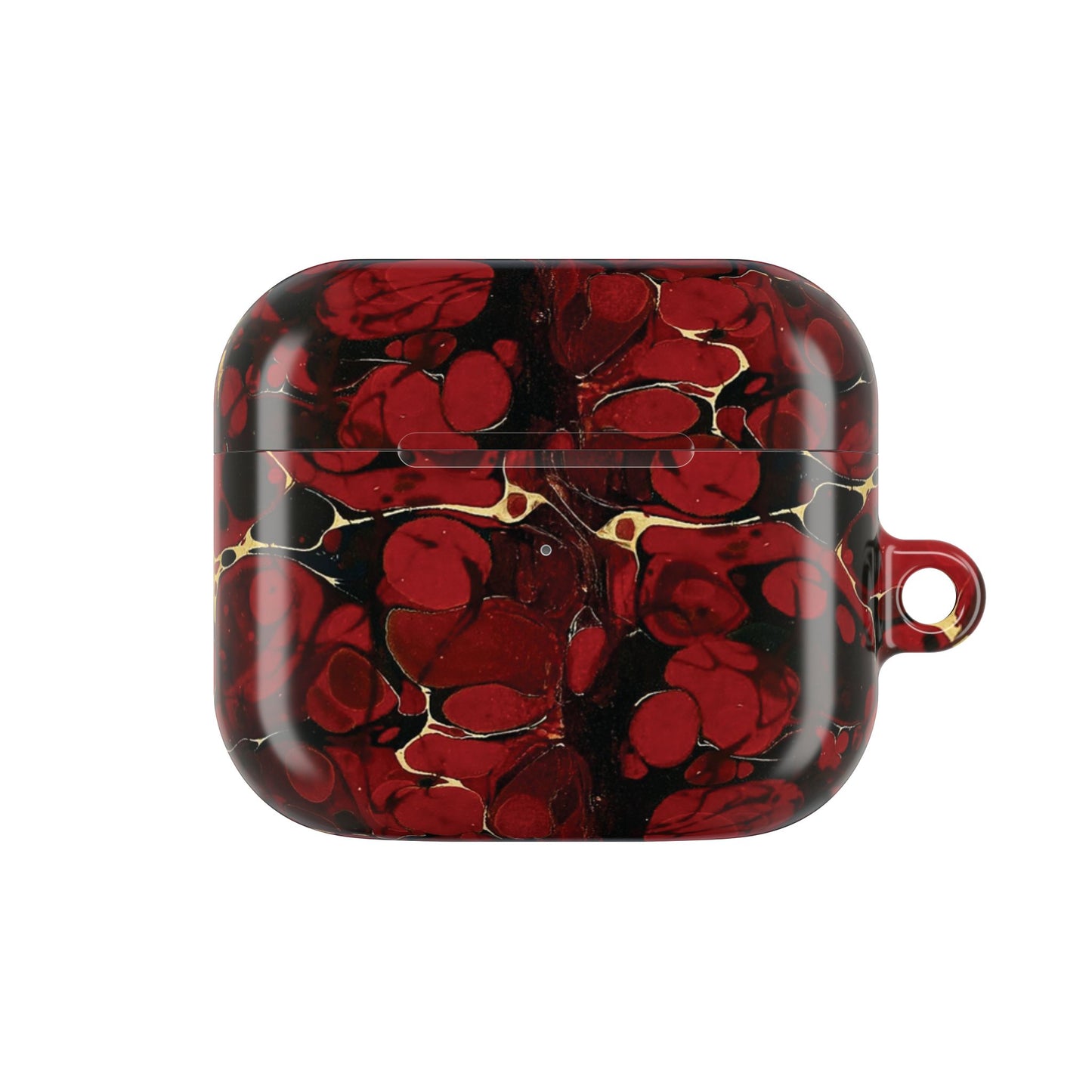 The Red Philosopher’s Stone Accessory Pouch Elegant Marble AirPod Case