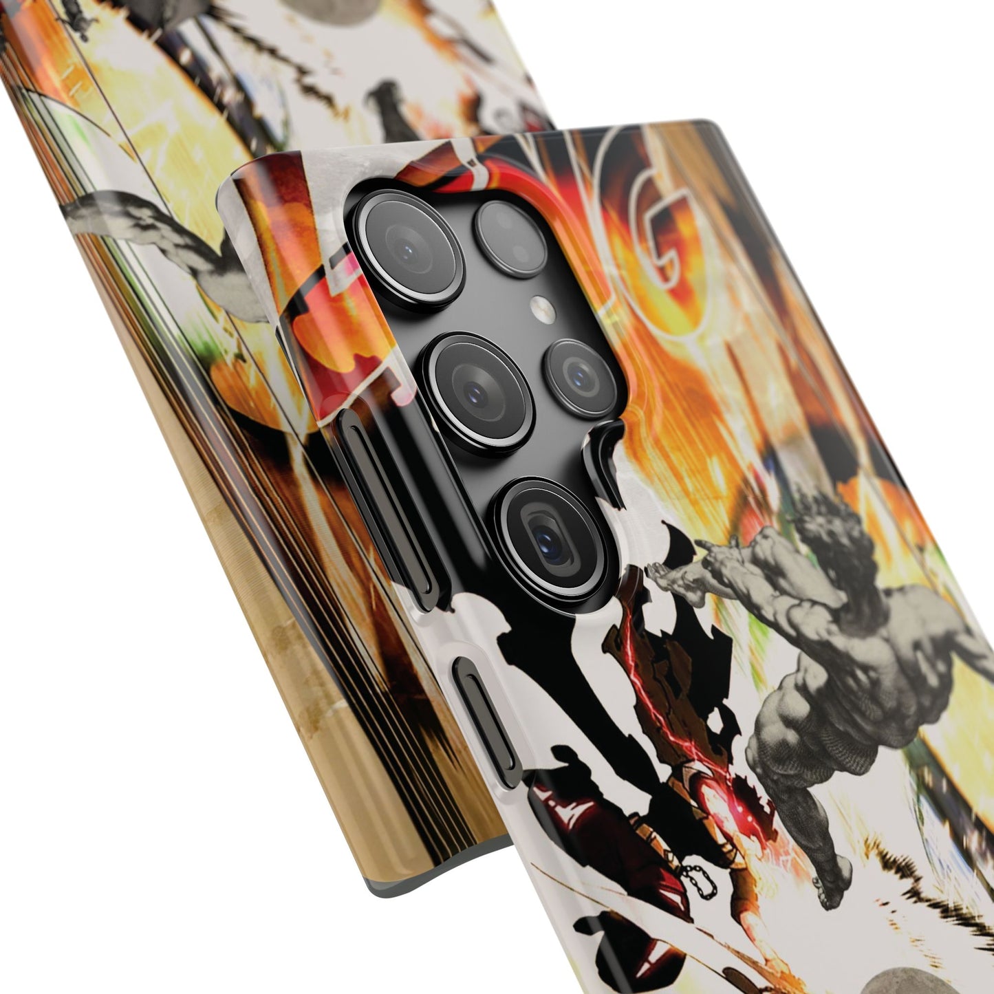 The CLANG of Ascension Mythic Hero Clash of Renaissance and Manga Design Phone Case
