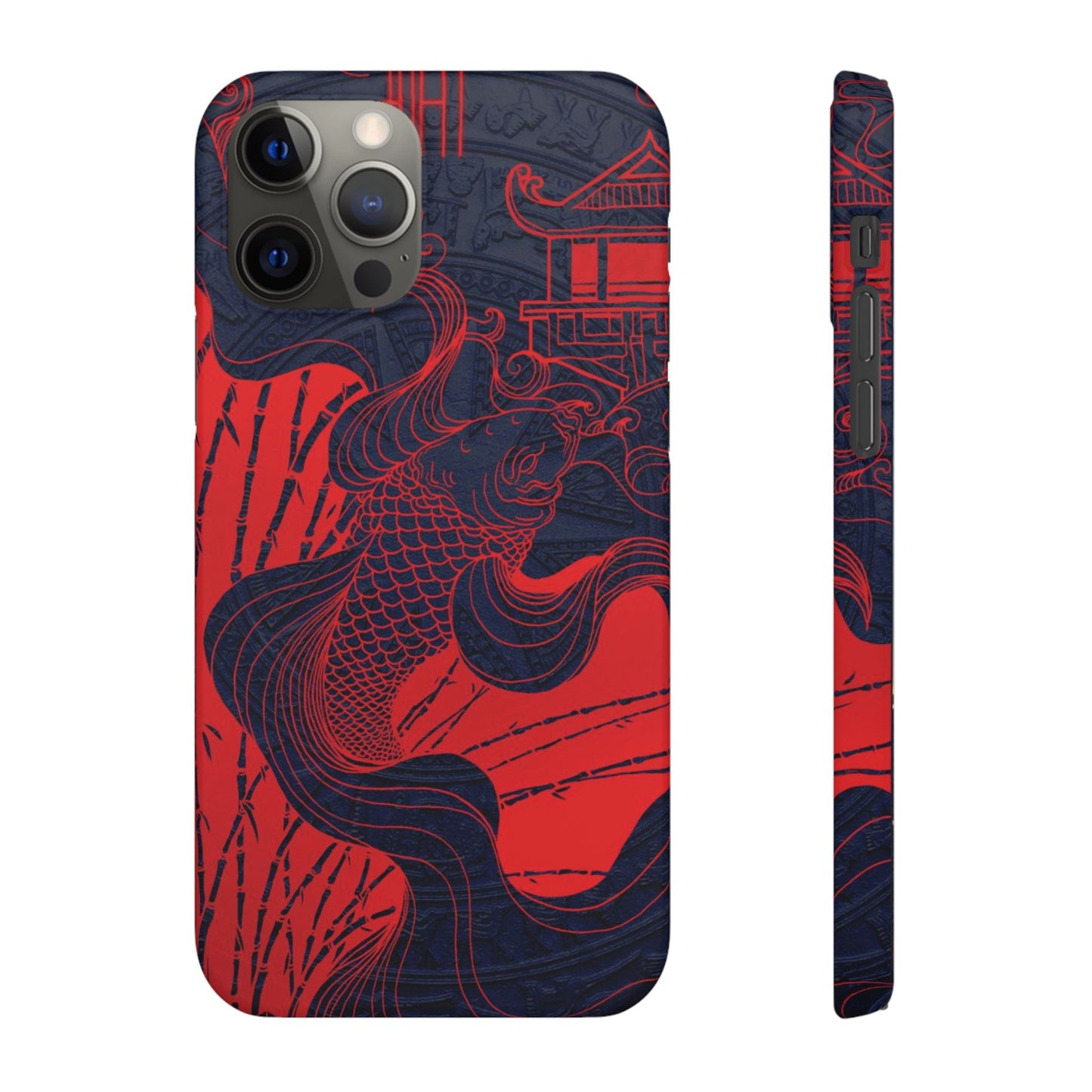 Crimson Koi Fish  – Luxury Phone Case