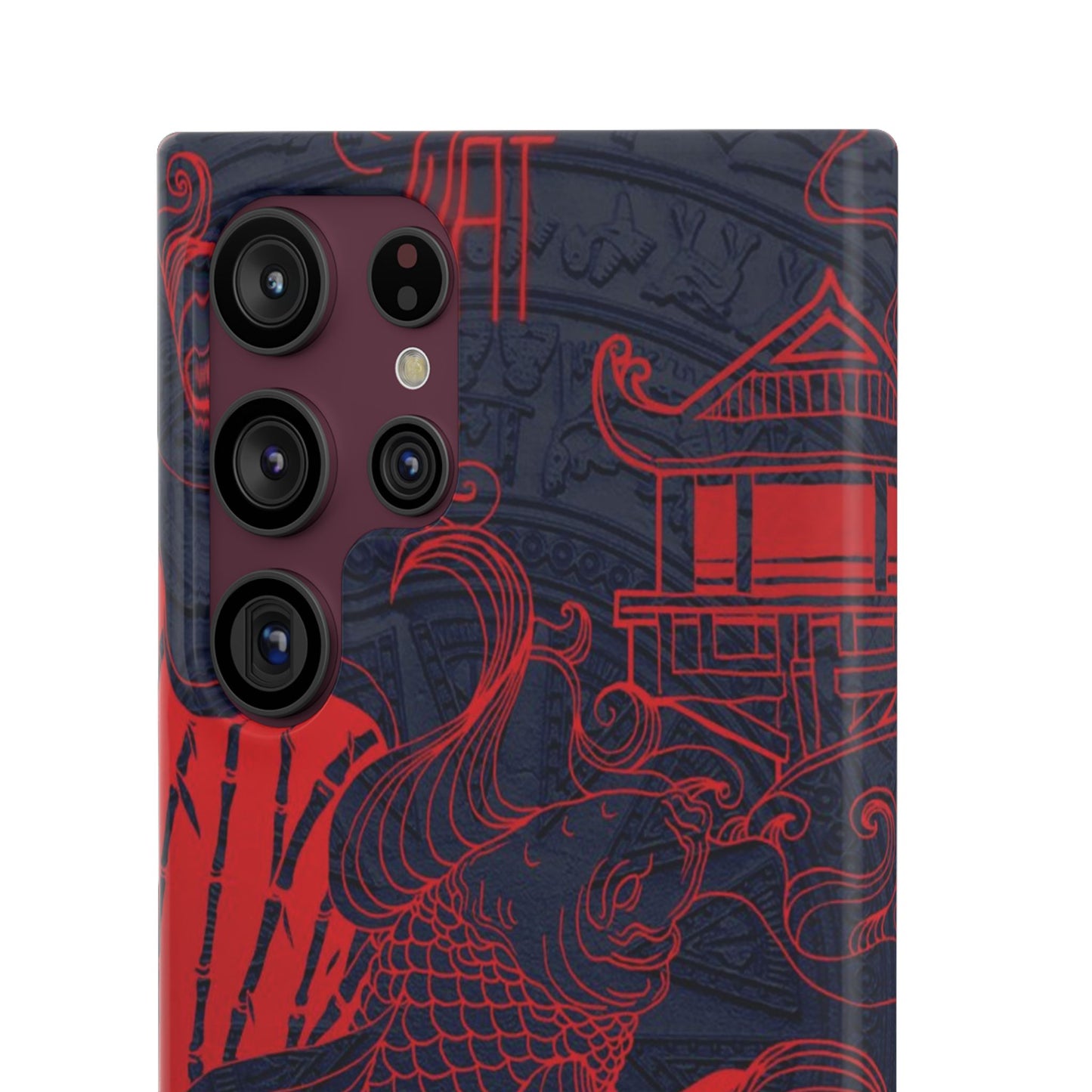 Crimson Koi Fish  – Luxury Phone Case