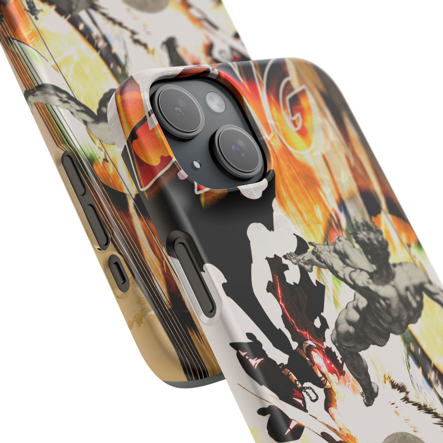 The CLANG of Ascension Mythic Hero Clash of Renaissance and Manga Design Phone Case