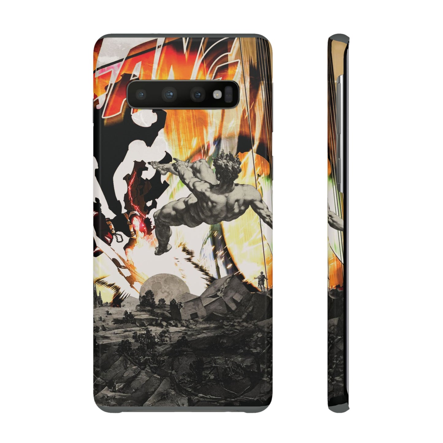 The CLANG of Ascension Mythic Hero Clash of Renaissance and Manga Design Phone Case