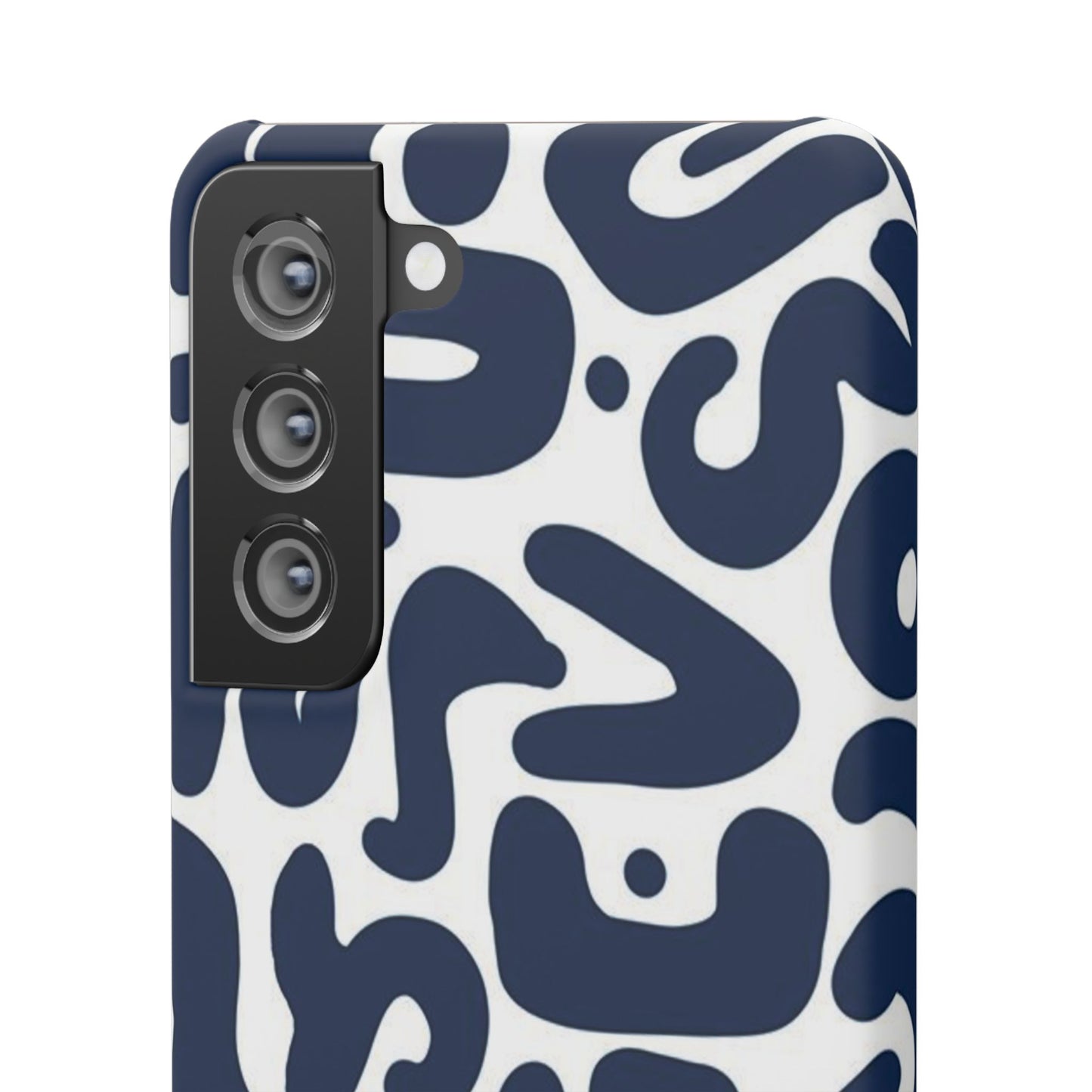 Modern Abstract Navy Blue Graphic Phone Case Sleek and Durable Protection