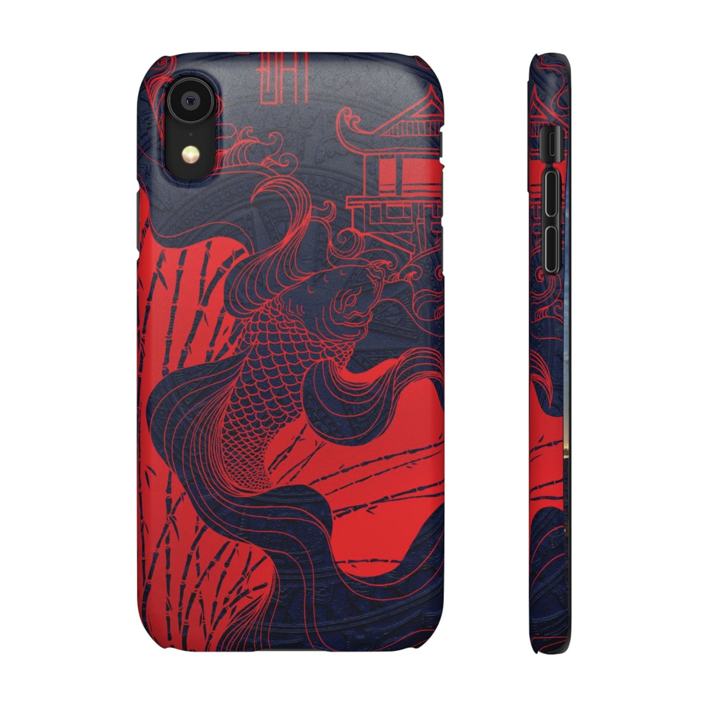 Crimson Koi Fish  – Luxury Phone Case