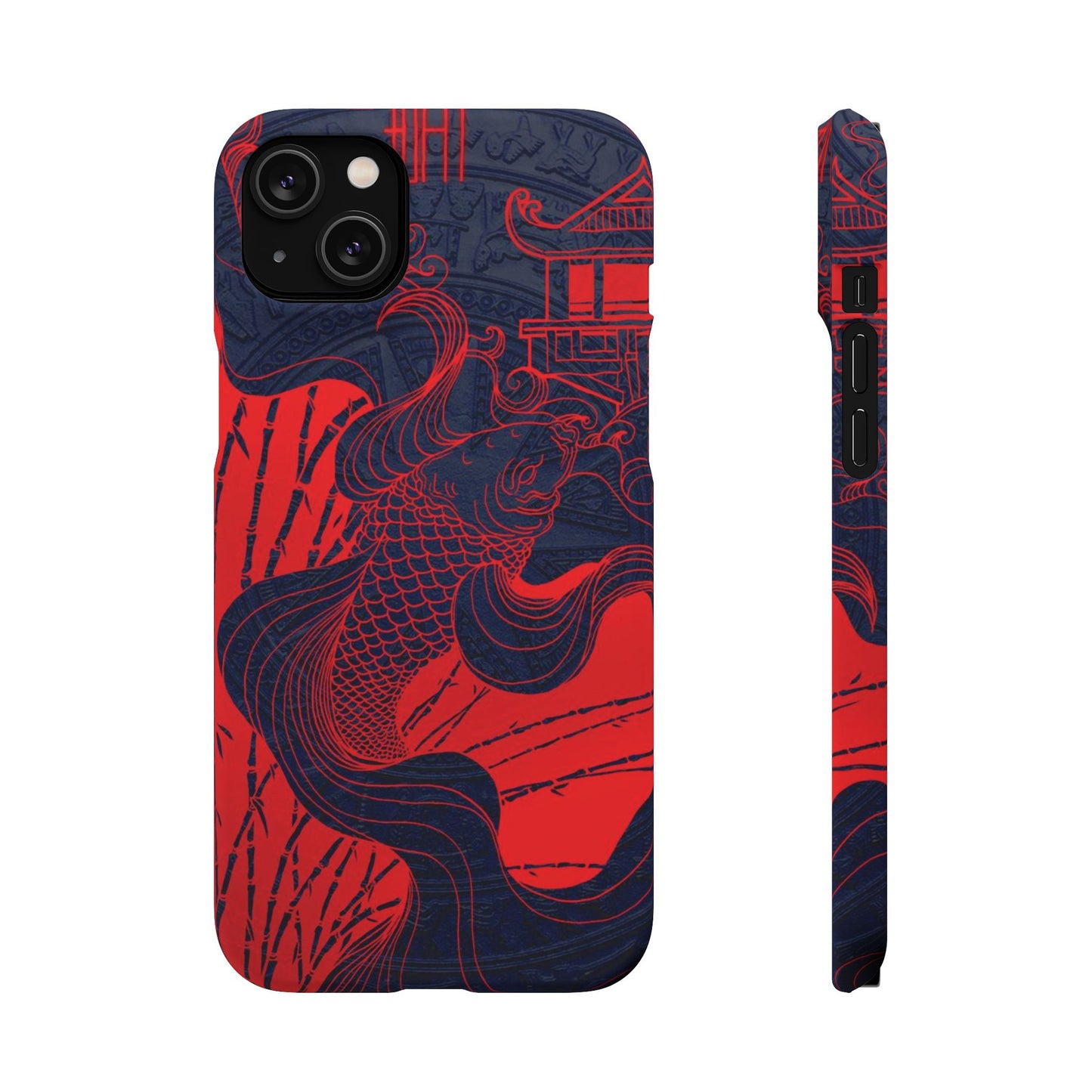 Crimson Koi Fish  – Luxury Phone Case