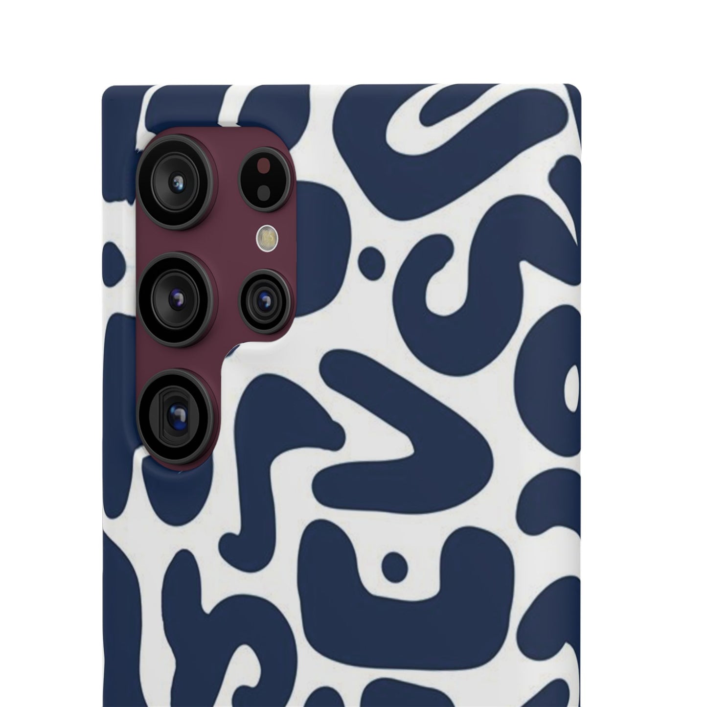 Modern Abstract Navy Blue Graphic Phone Case Sleek and Durable Protection
