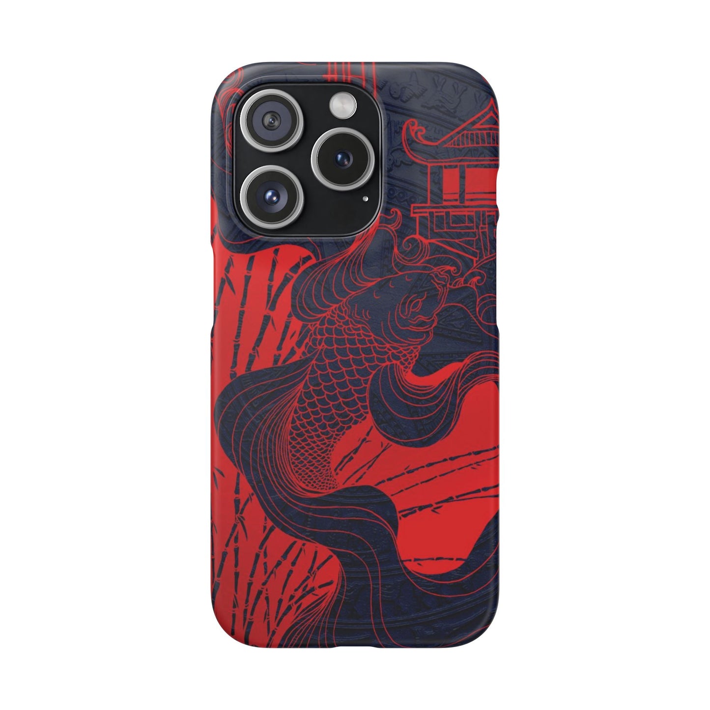 Crimson Koi Fish  – Luxury Phone Case