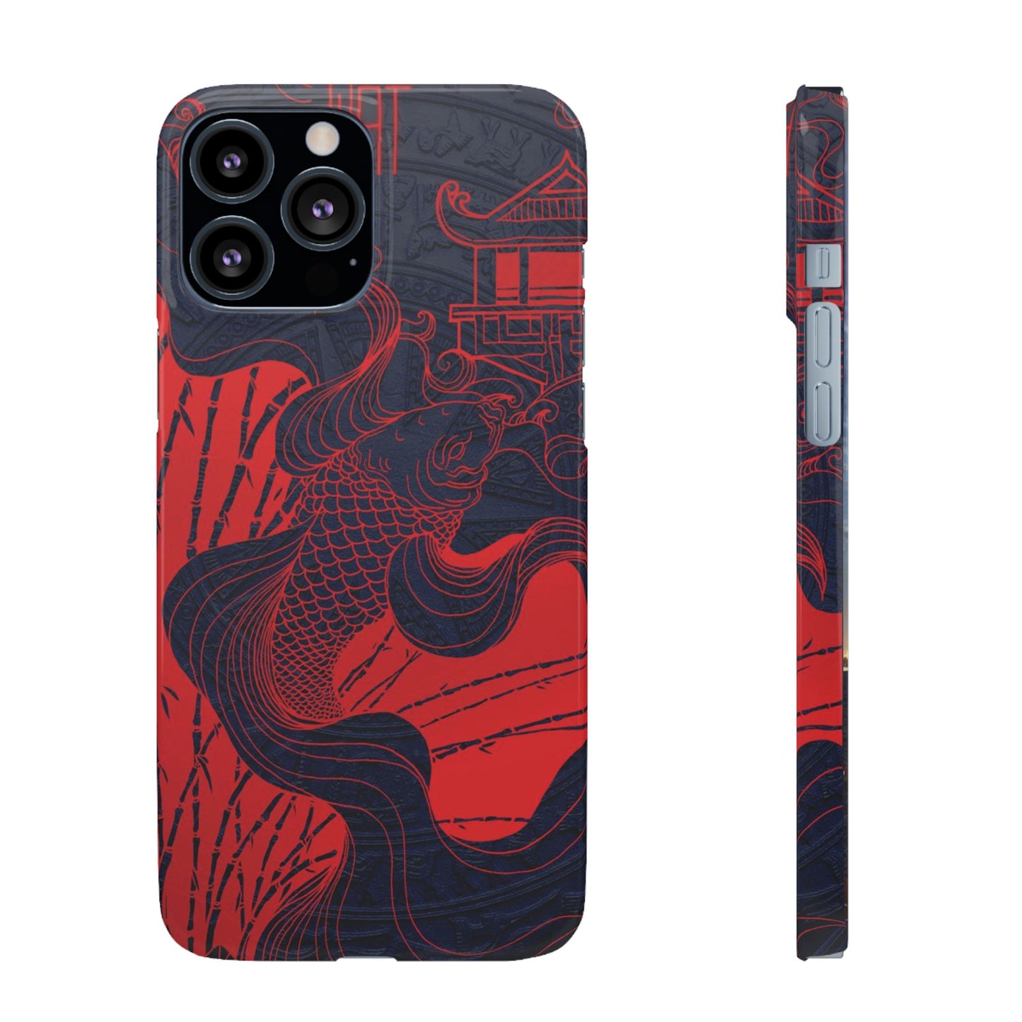 Crimson Koi Fish  – Luxury Phone Case
