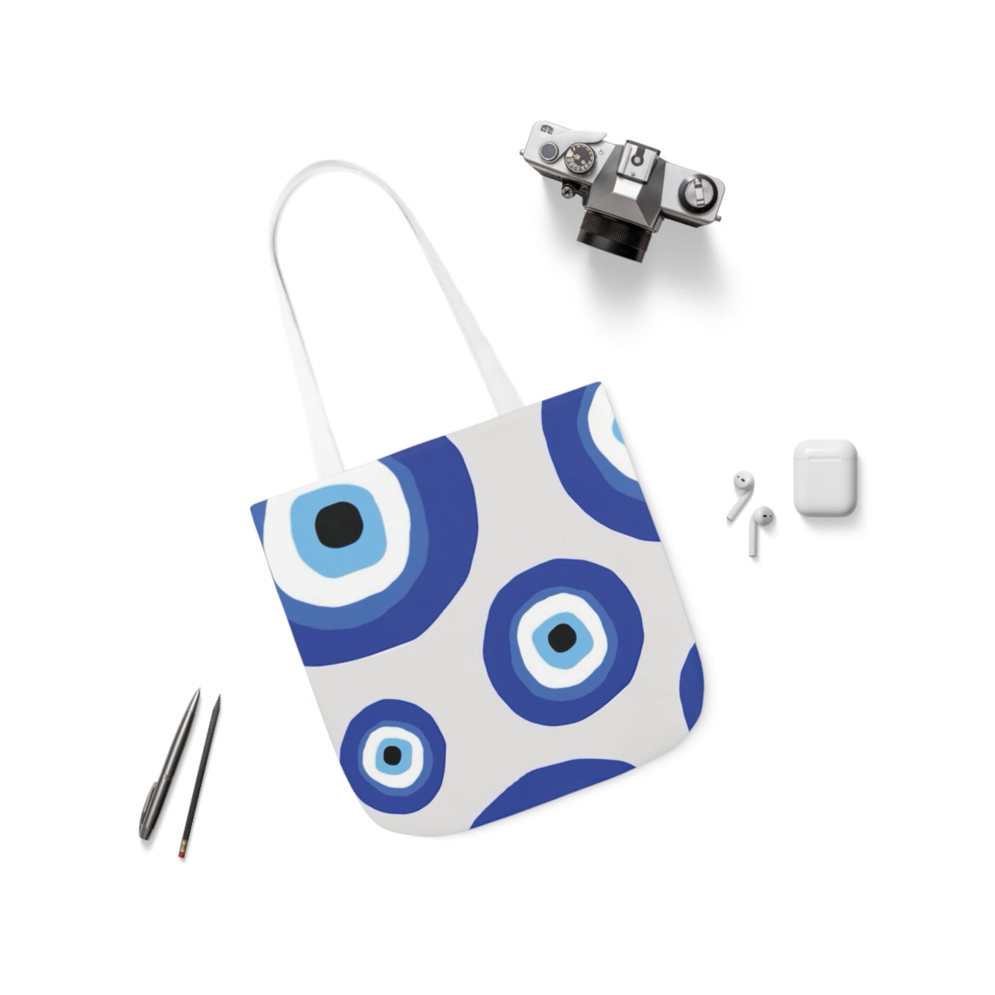 Evil Eye Canvas Tote Bag