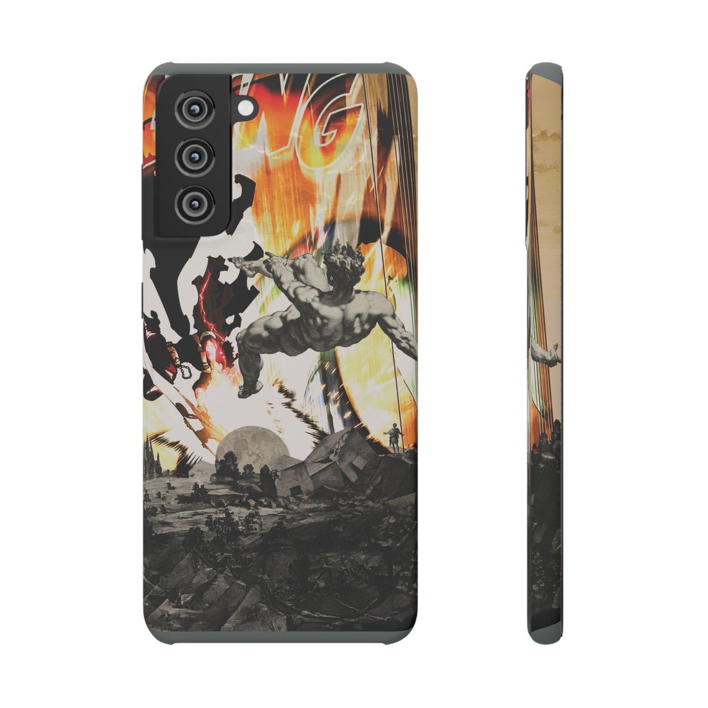The CLANG of Ascension Mythic Hero Clash of Renaissance and Manga Design Phone Case