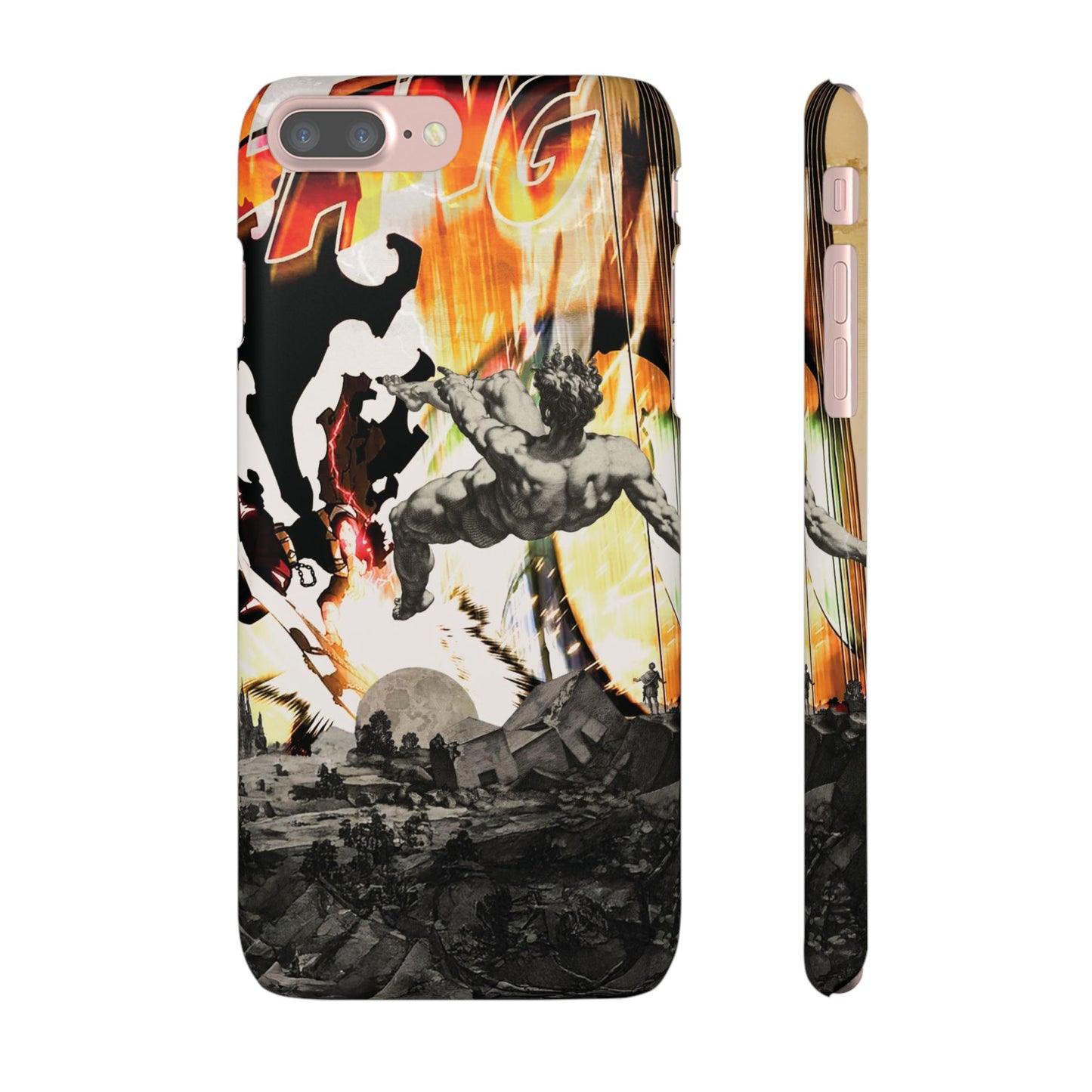 The CLANG of Ascension Mythic Hero Clash of Renaissance and Manga Design Phone Case