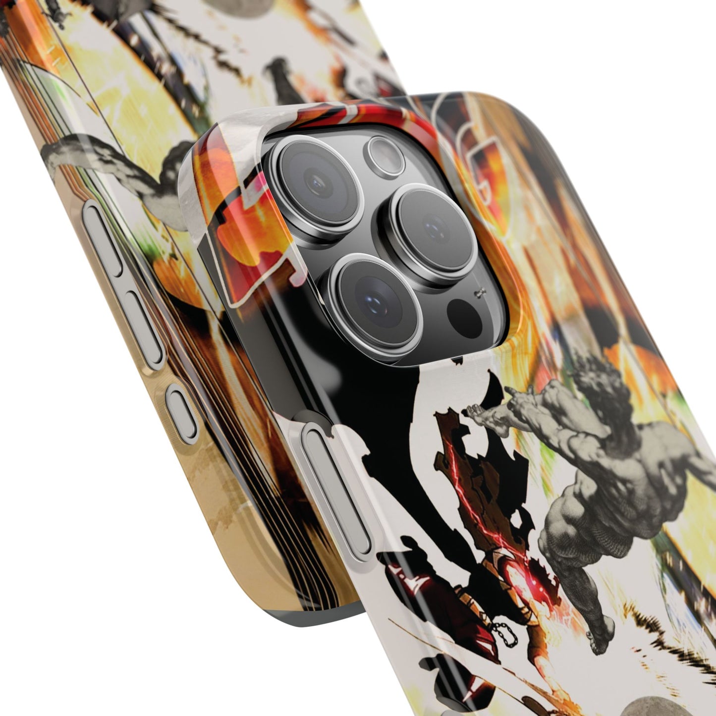 The CLANG of Ascension Mythic Hero Clash of Renaissance and Manga Design Phone Case