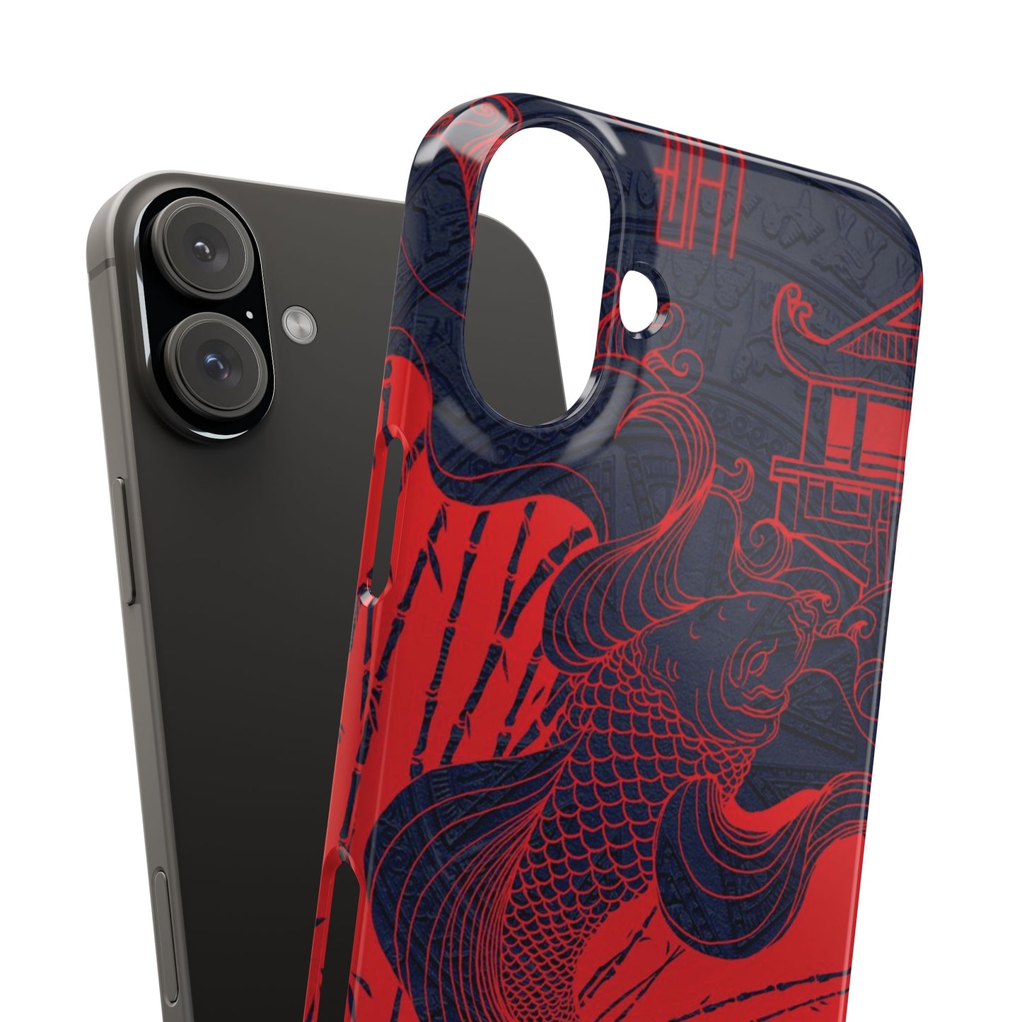 Crimson Koi Fish  – Luxury Phone Case