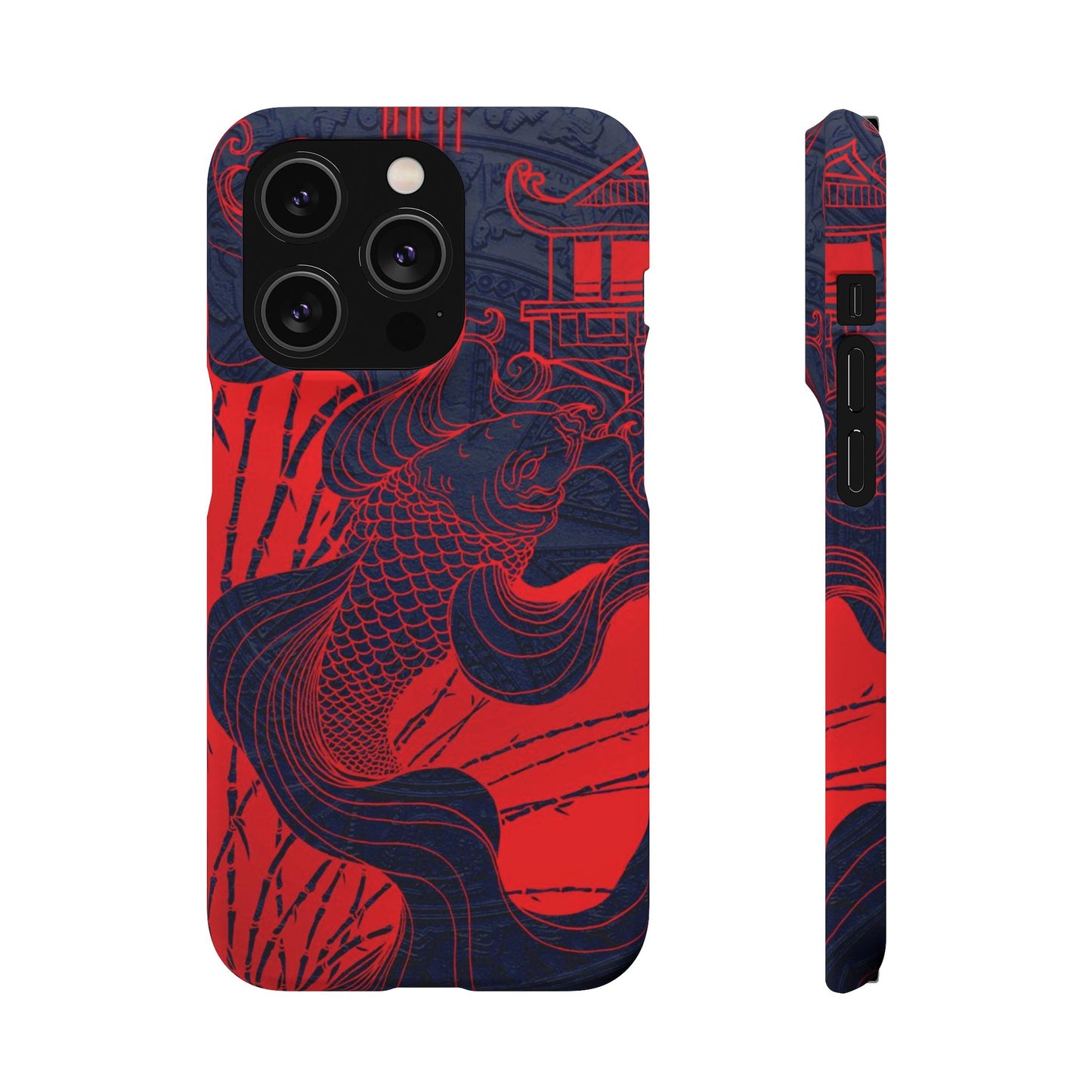 Crimson Koi Fish  – Luxury Phone Case