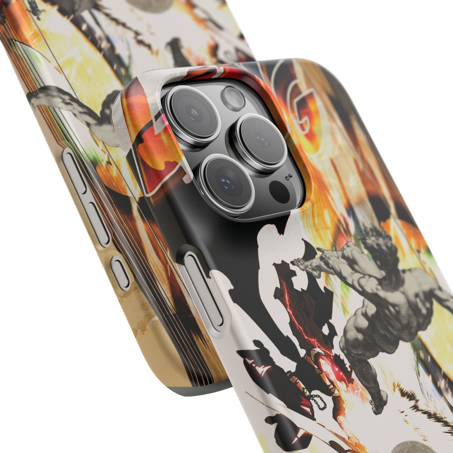 The CLANG of Ascension Mythic Hero Clash of Renaissance and Manga Design Phone Case