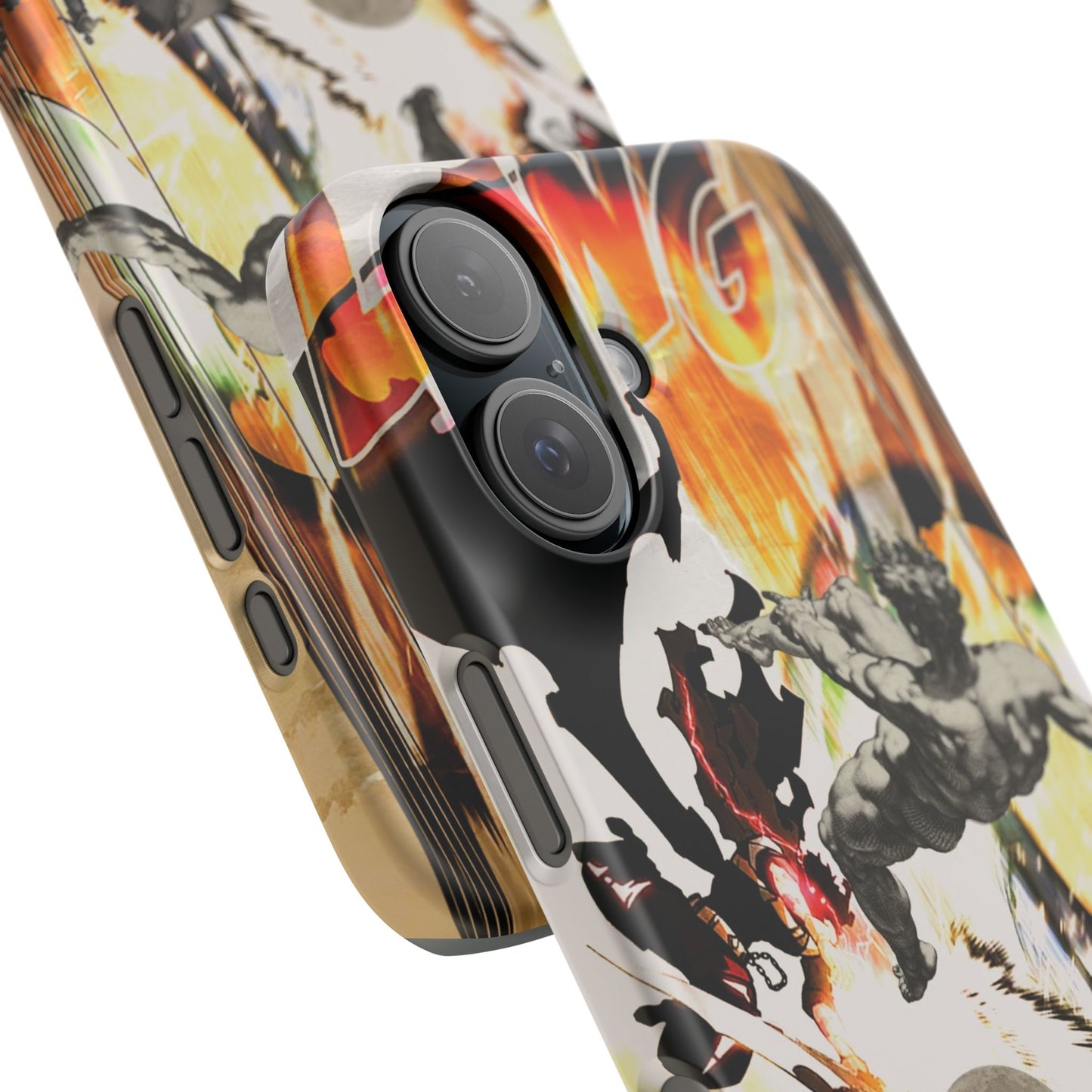 The CLANG of Ascension Mythic Hero Clash of Renaissance and Manga Design Phone Case