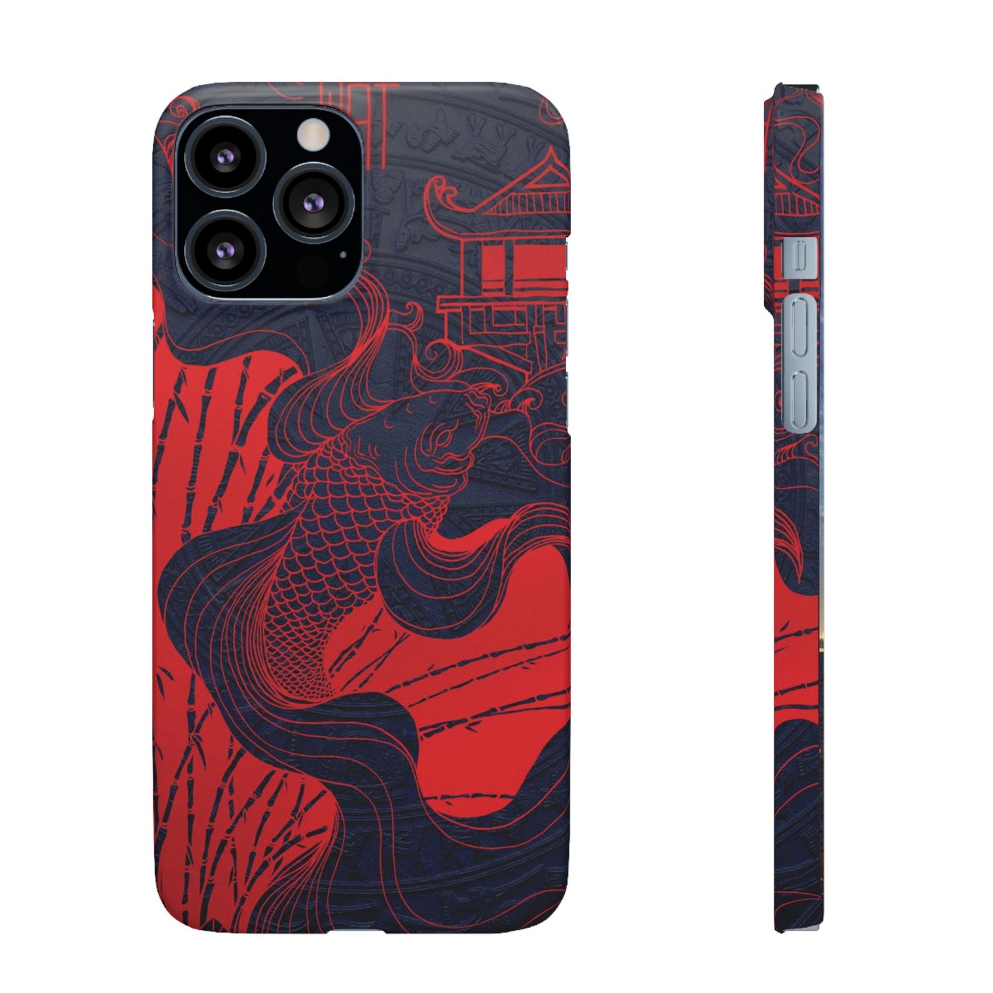 Crimson Koi Fish  – Luxury Phone Case
