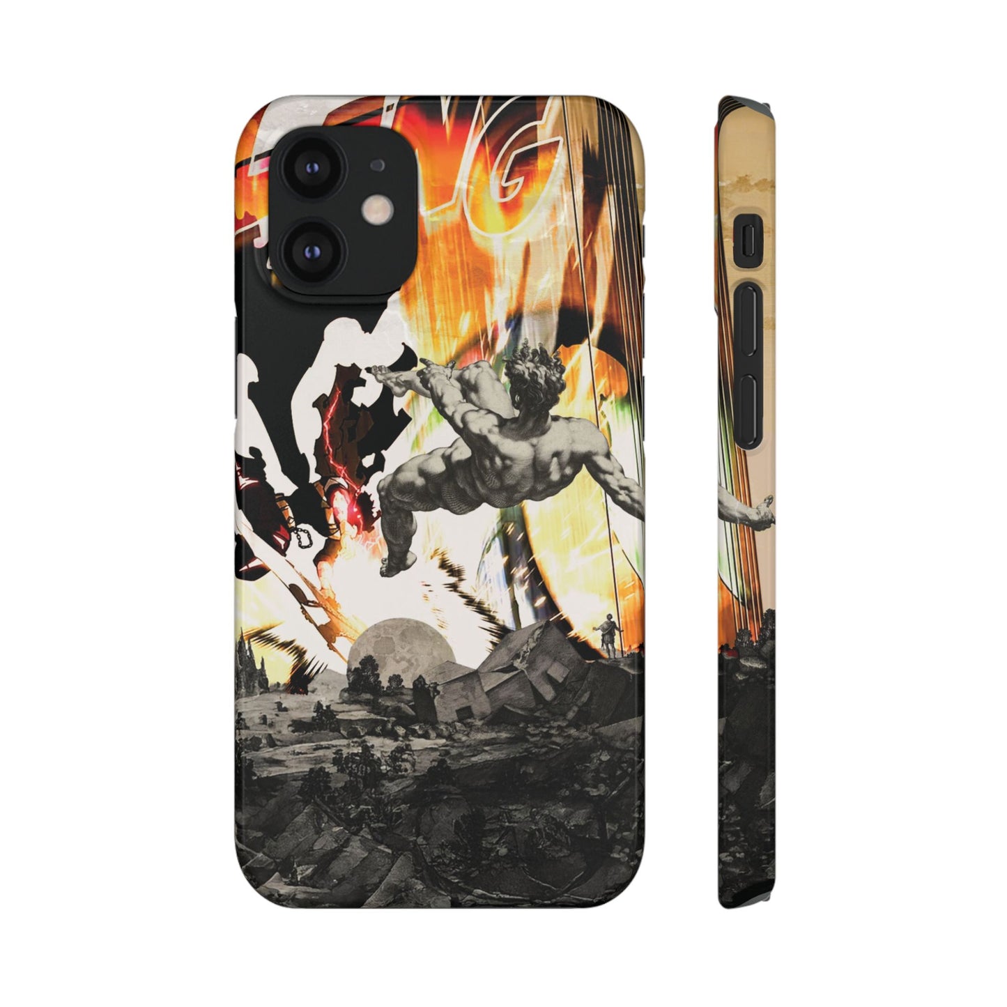 The CLANG of Ascension Mythic Hero Clash of Renaissance and Manga Design Phone Case