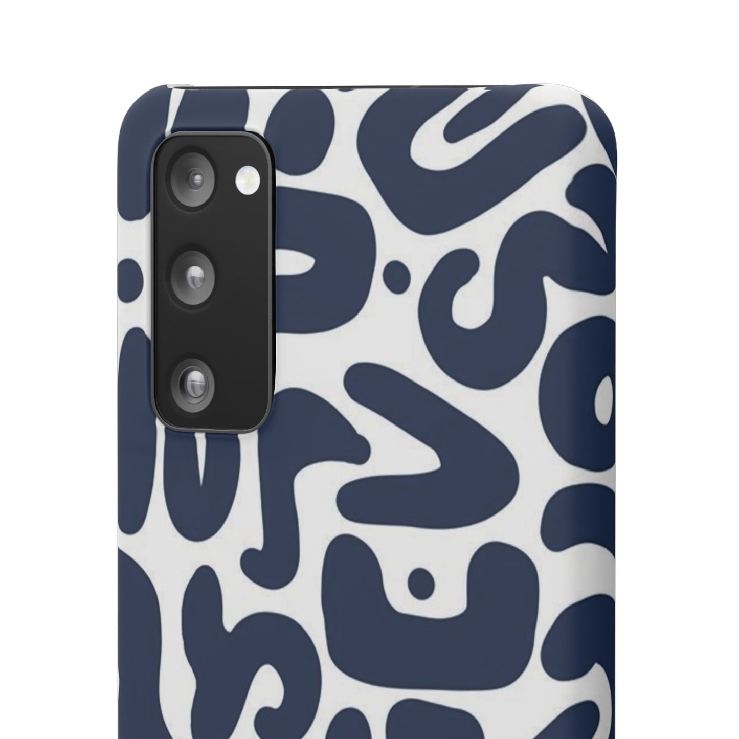 Modern Abstract Navy Blue Graphic Phone Case Sleek and Durable Protection