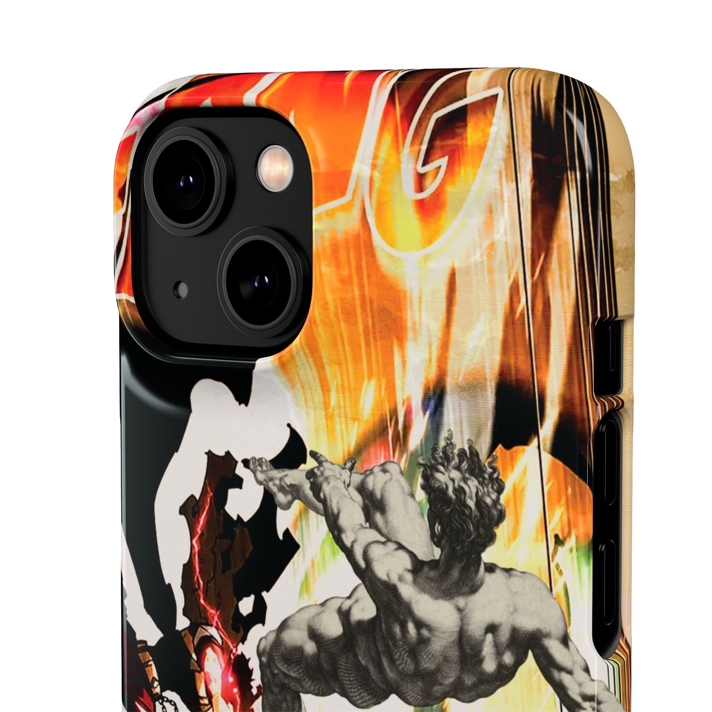 The CLANG of Ascension Mythic Hero Clash of Renaissance and Manga Design Phone Case