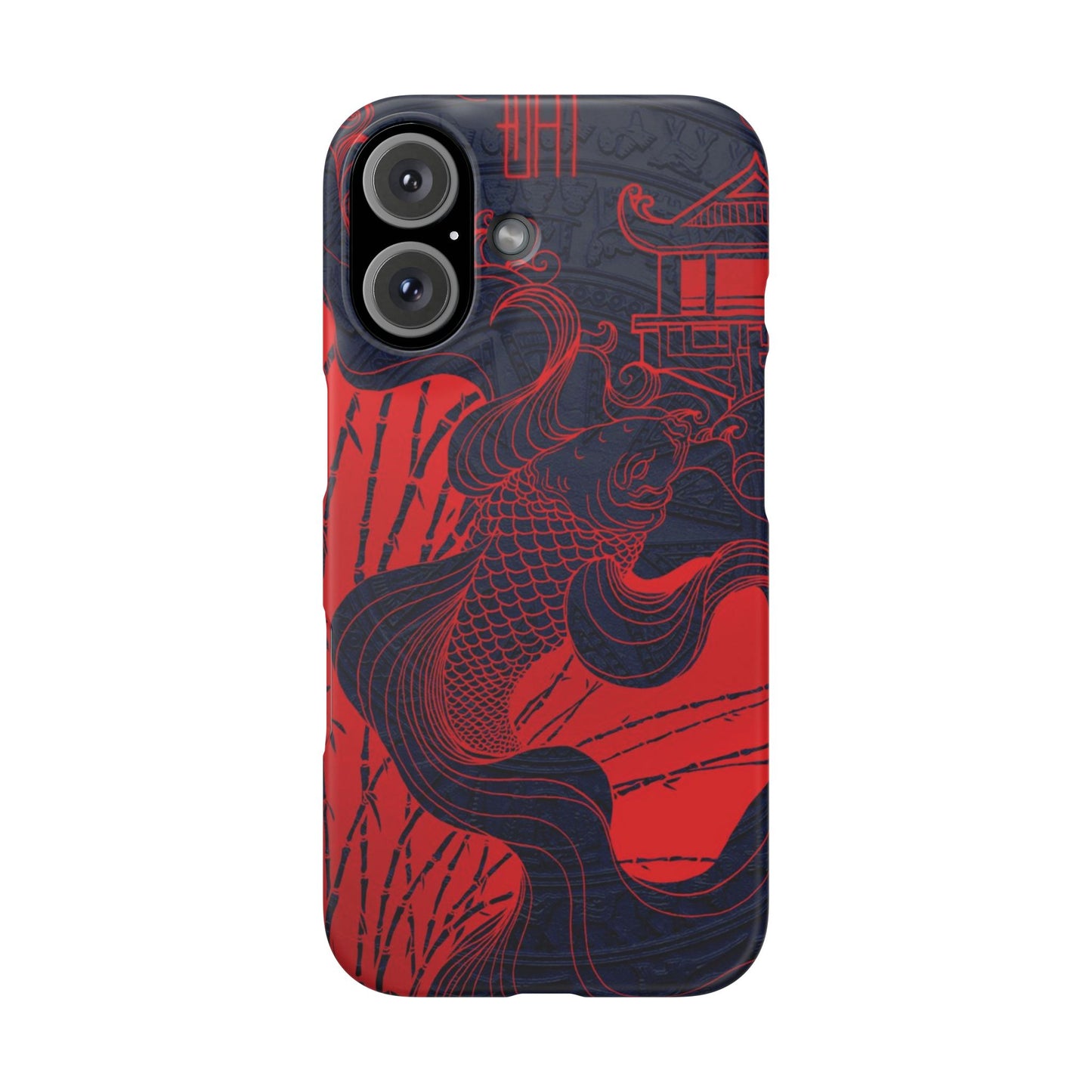 Crimson Koi Fish  – Luxury Phone Case