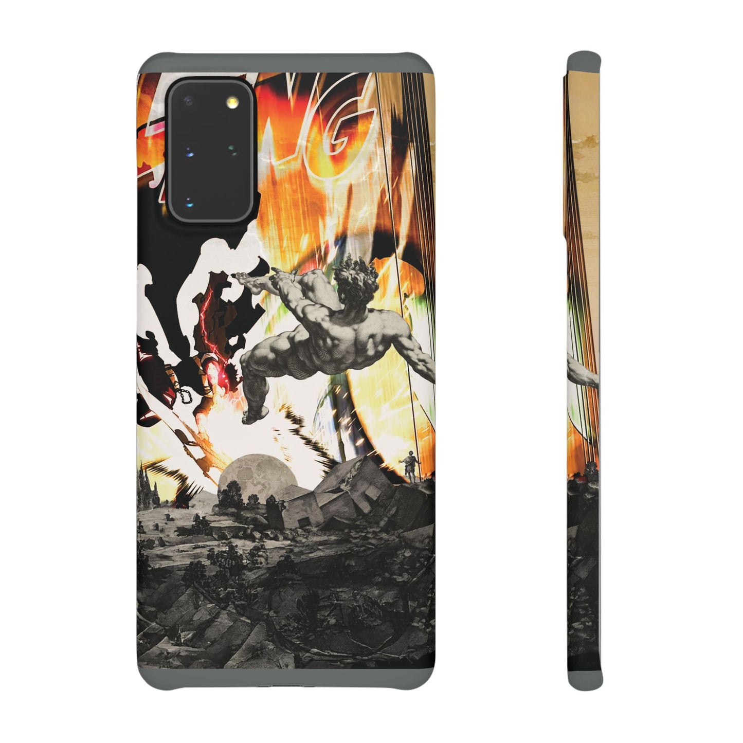 The CLANG of Ascension Mythic Hero Clash of Renaissance and Manga Design Phone Case