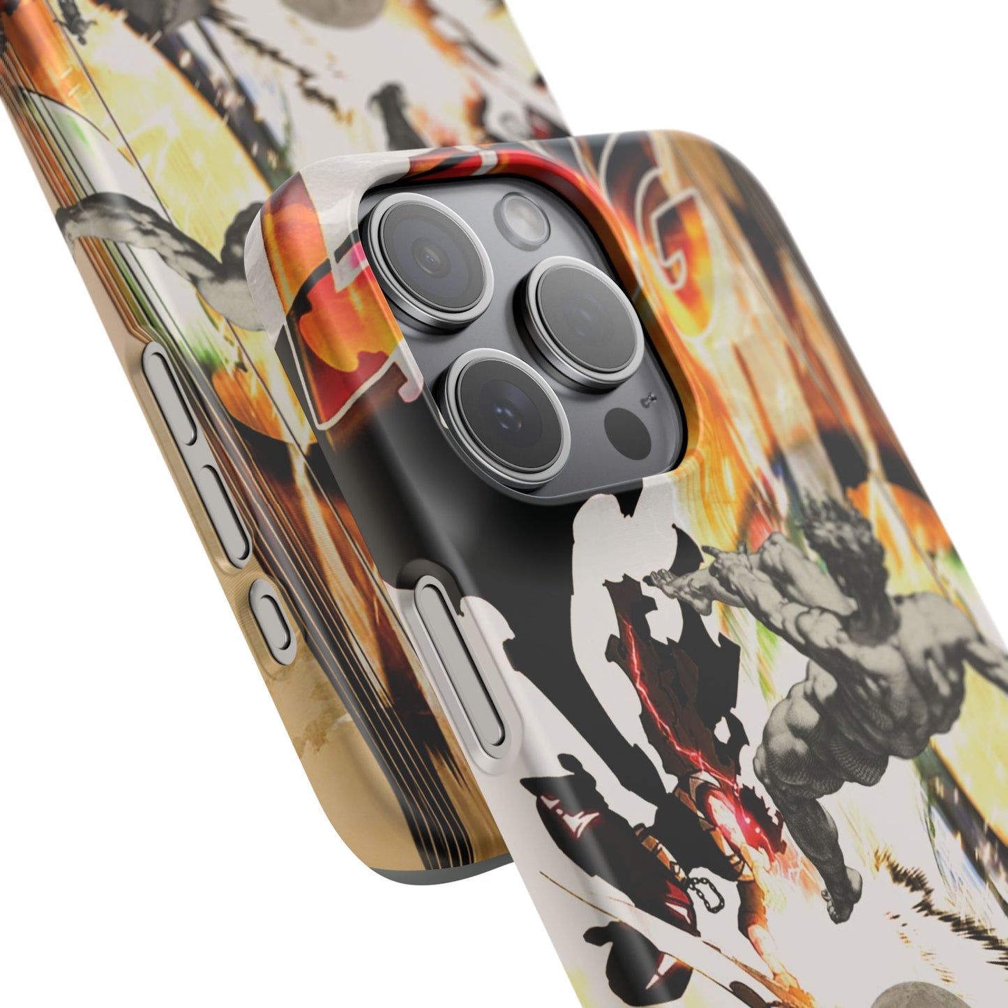 The CLANG of Ascension Mythic Hero Clash of Renaissance and Manga Design Phone Case