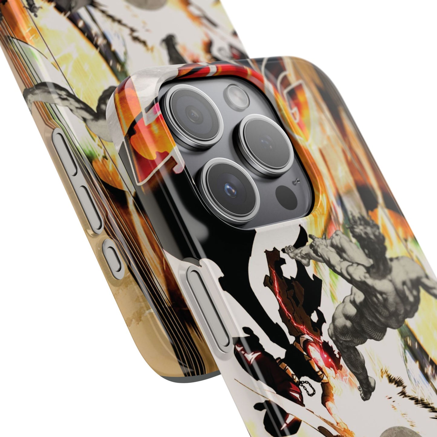 The CLANG of Ascension Mythic Hero Clash of Renaissance and Manga Design Phone Case